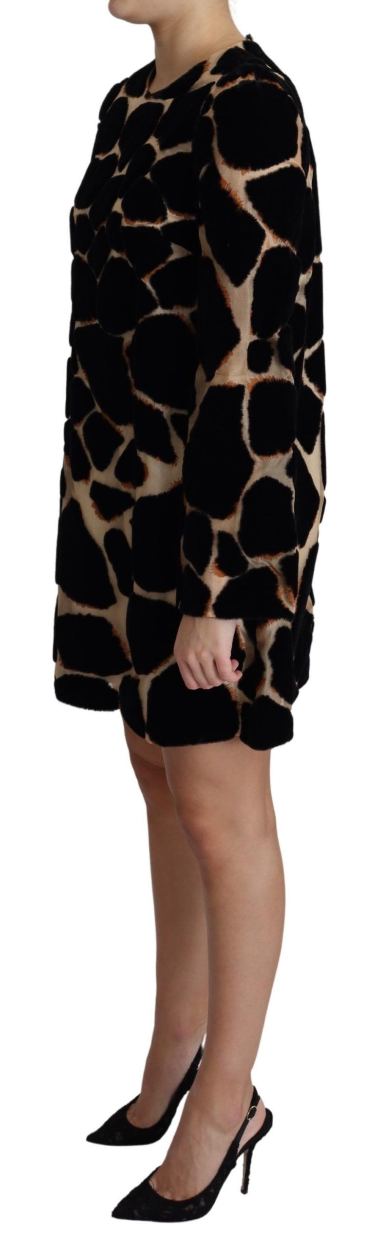 Rochie mini Dolce &amp; Gabbana Chic cu imprimeu de girafă