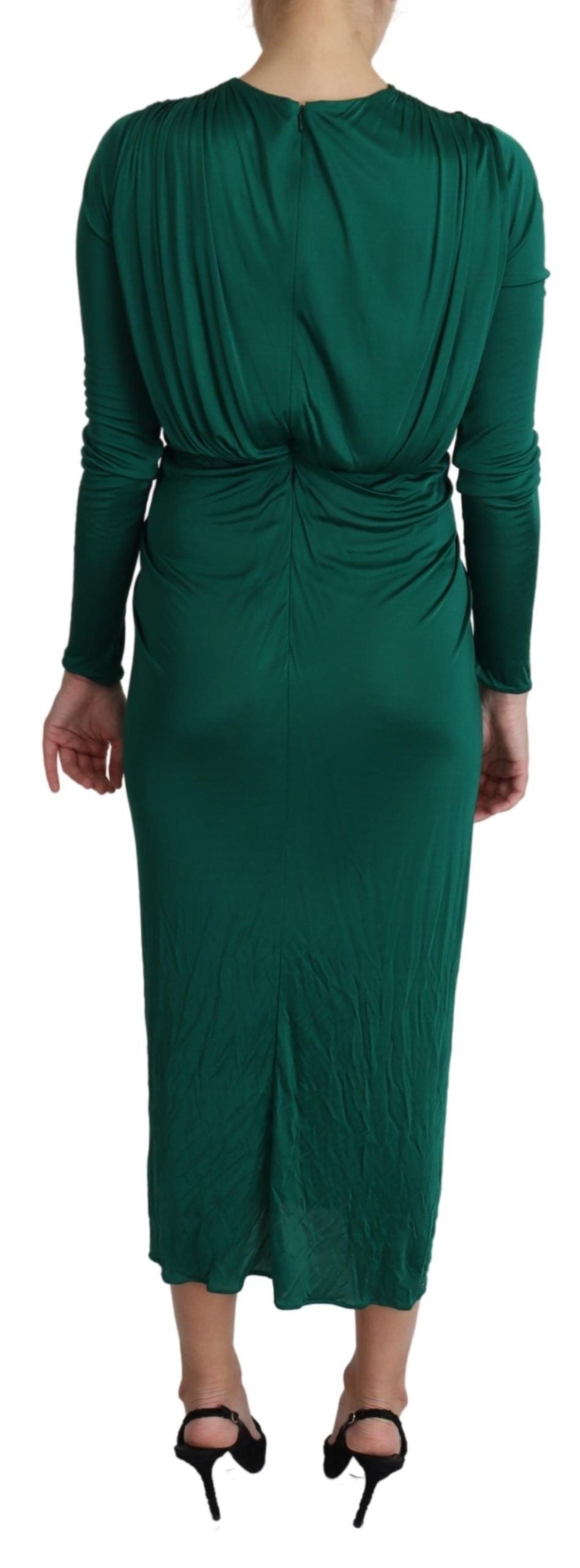 Dolce &amp; Gabbana Emerald Elegance Bodycon-Midikleid