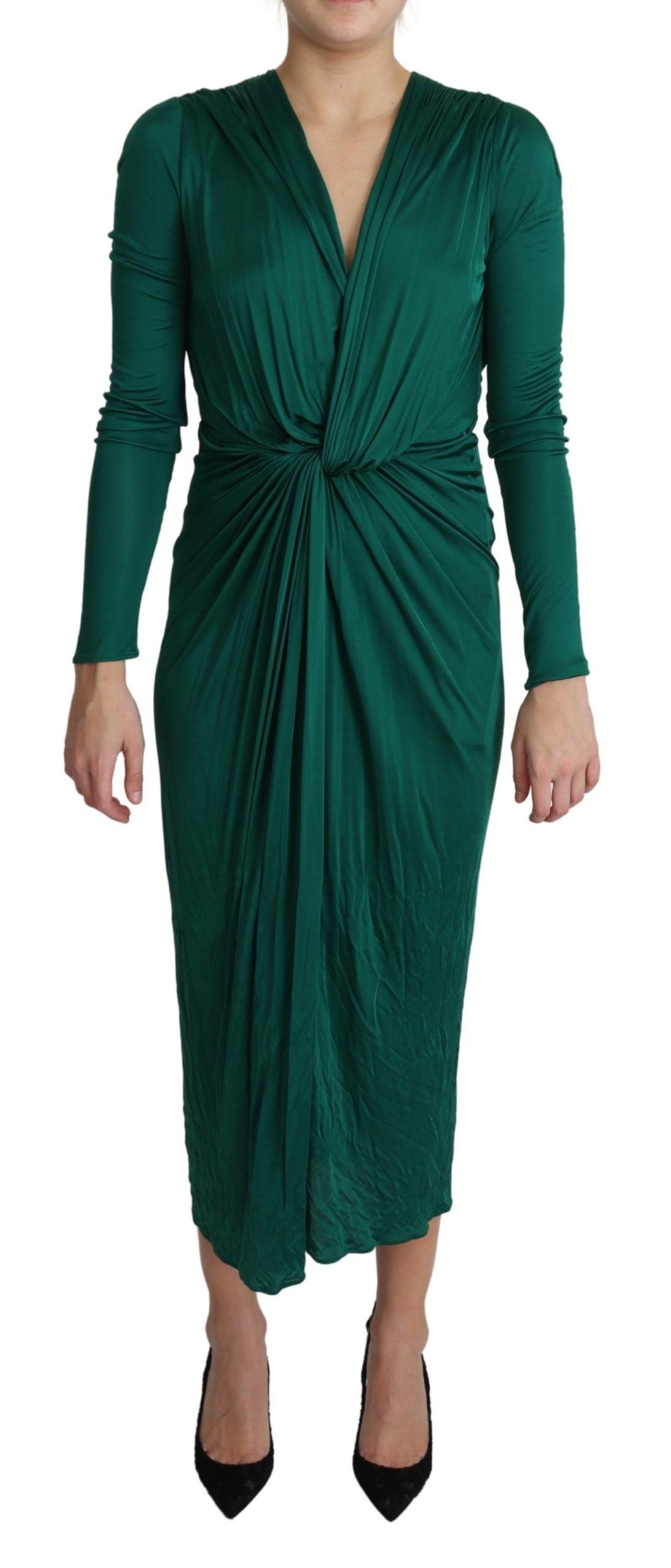 Dolce &amp; Gabbana Emerald Elegance Bodycon-Midikleid