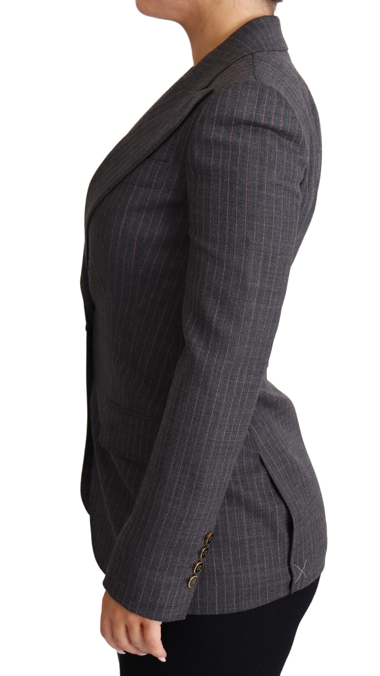 Dolce &amp; Gabbana Eleganter grauer Blazer aus Stretchwolle