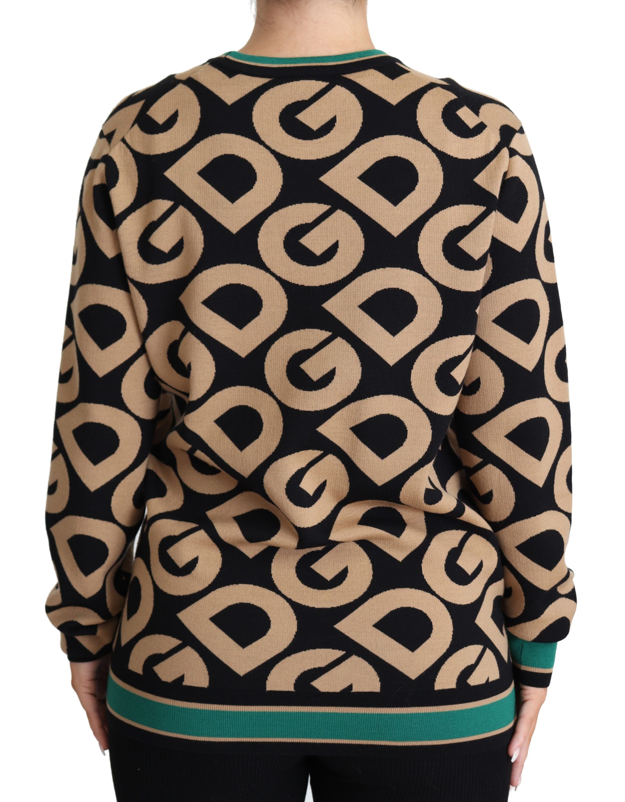 Dolce &amp; Gabbana Eleganter mehrfarbiger Pullover aus Wollmischung