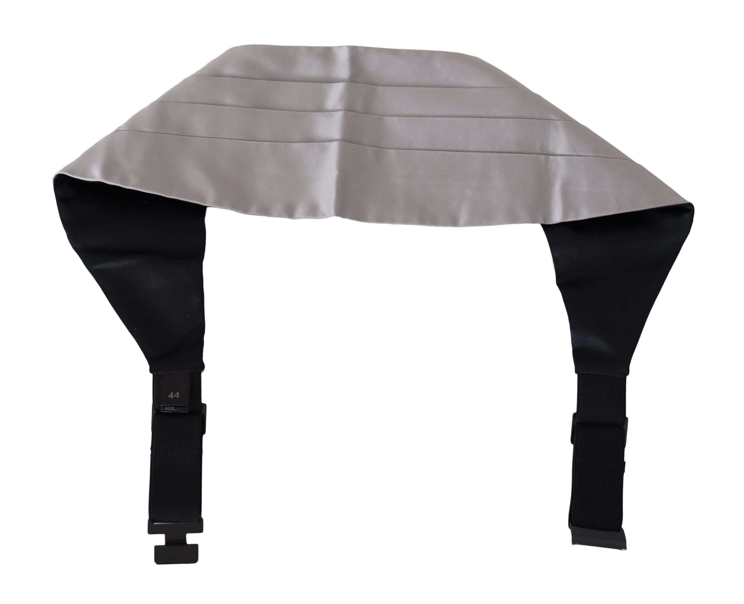 Dolce &amp; Gabbana Eleganter grauer Seidenkummerbund