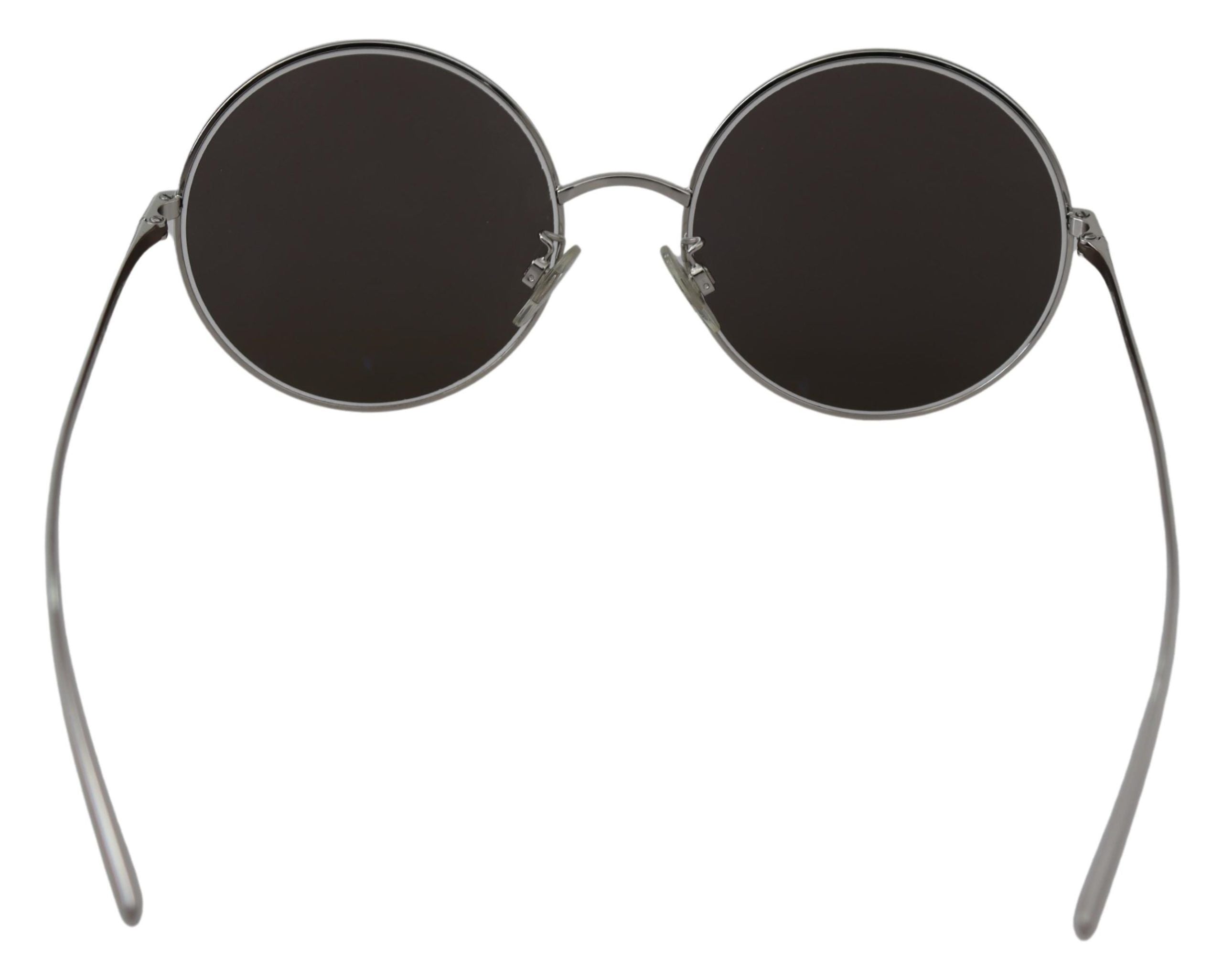 Dolce &amp; Gabbana – Schicke Sonnenbrille für Damen mit silbergrauen Gläsern