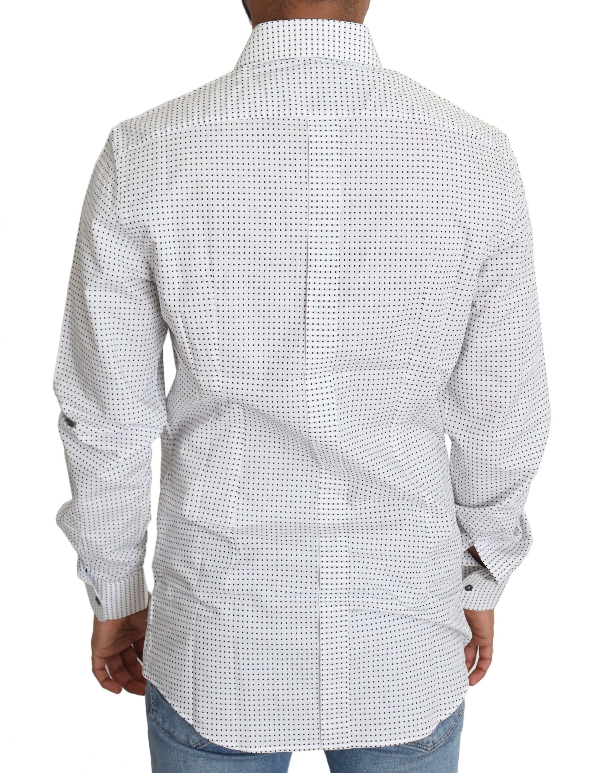 Dolce &amp; Gabbana – Elegantes Slim Fit-Hemd mit Punkten