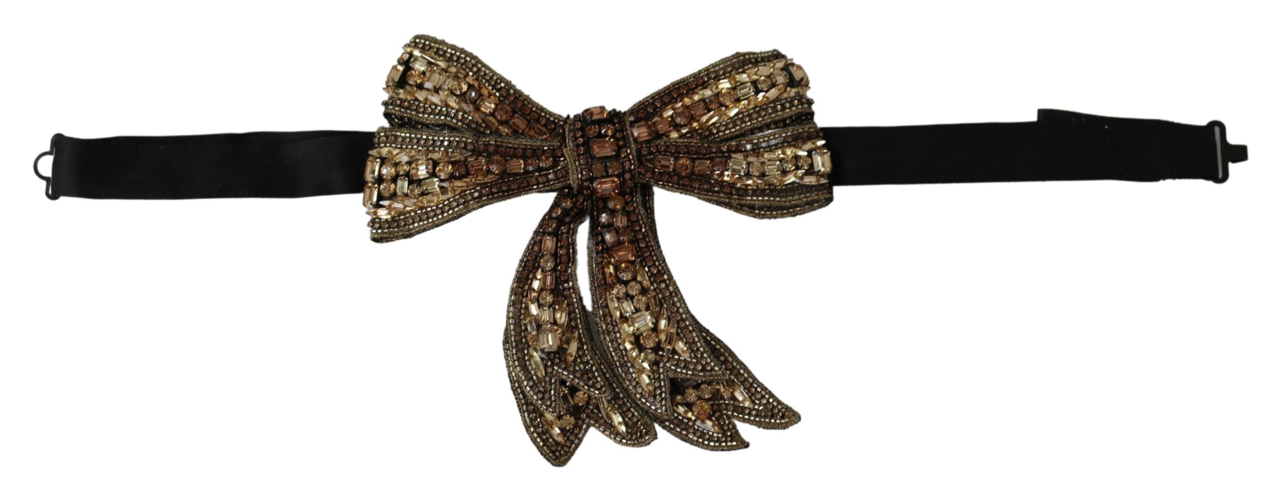 Papion elegant cu strasuri din mătase Dolce &amp; Gabbana