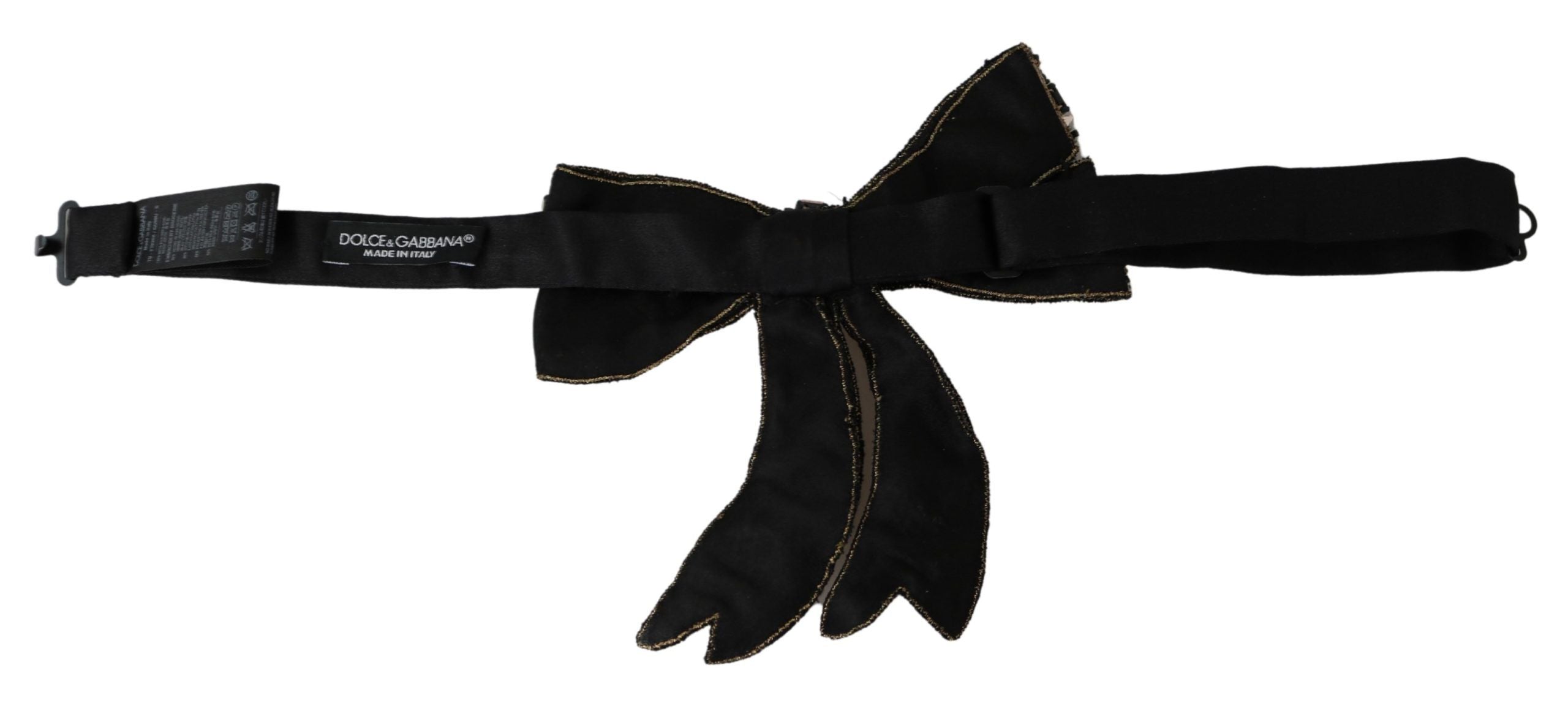Papion elegant cu strasuri din mătase Dolce &amp; Gabbana