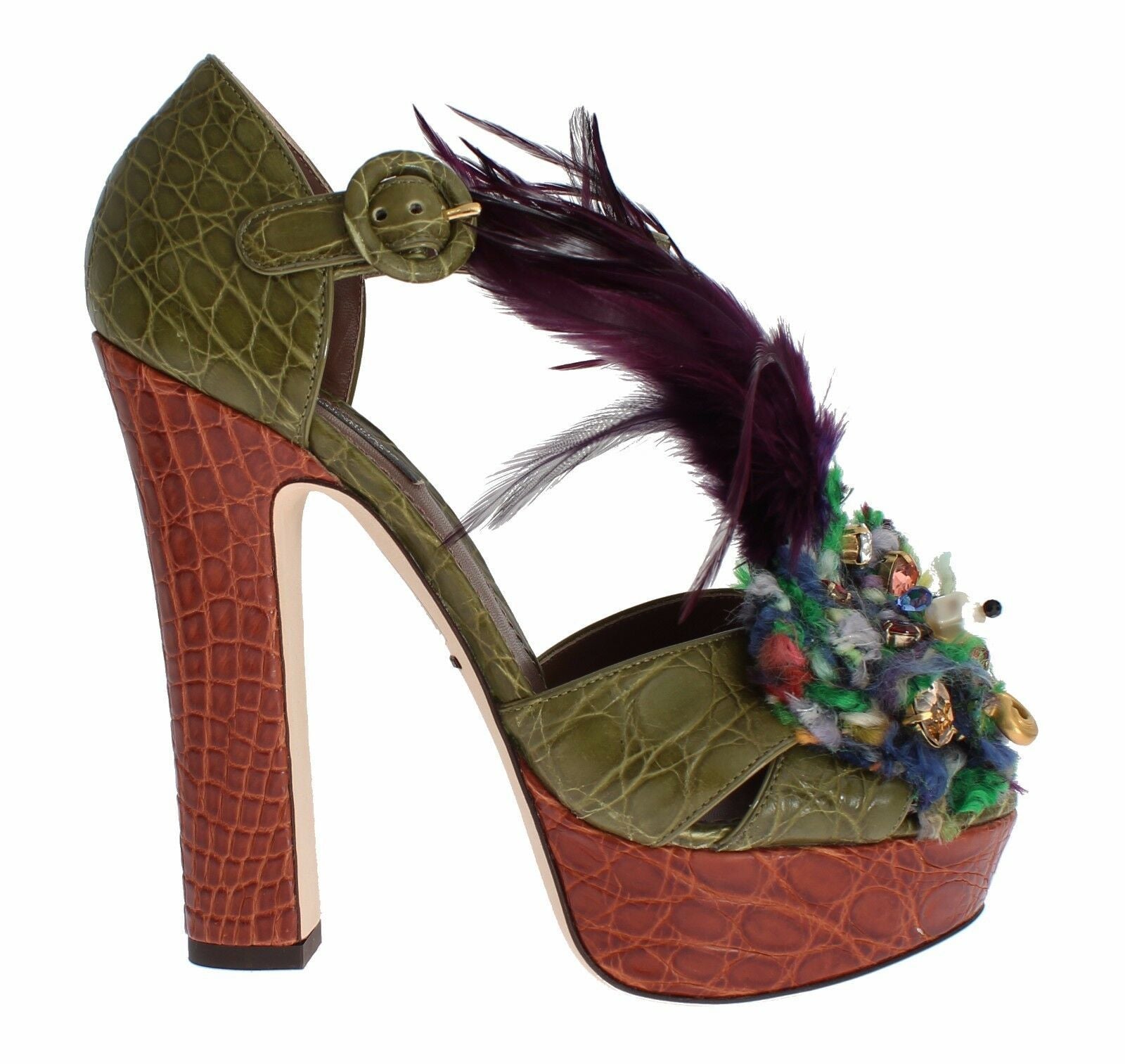 Dolce &amp; Gabbana – Sandalen mit verzaubertem Knöchelriemen und Kristallen