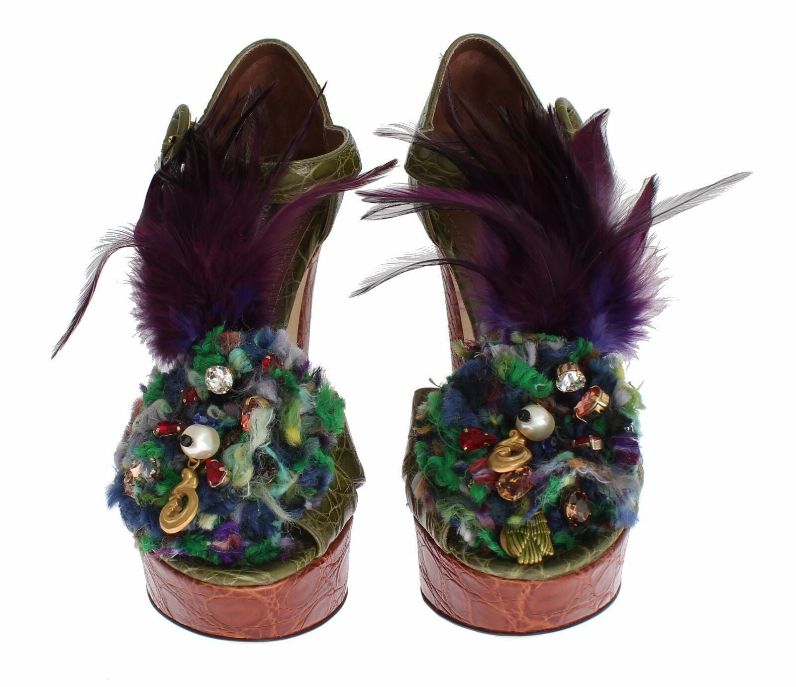 Dolce &amp; Gabbana – Sandalen mit verzaubertem Knöchelriemen und Kristallen