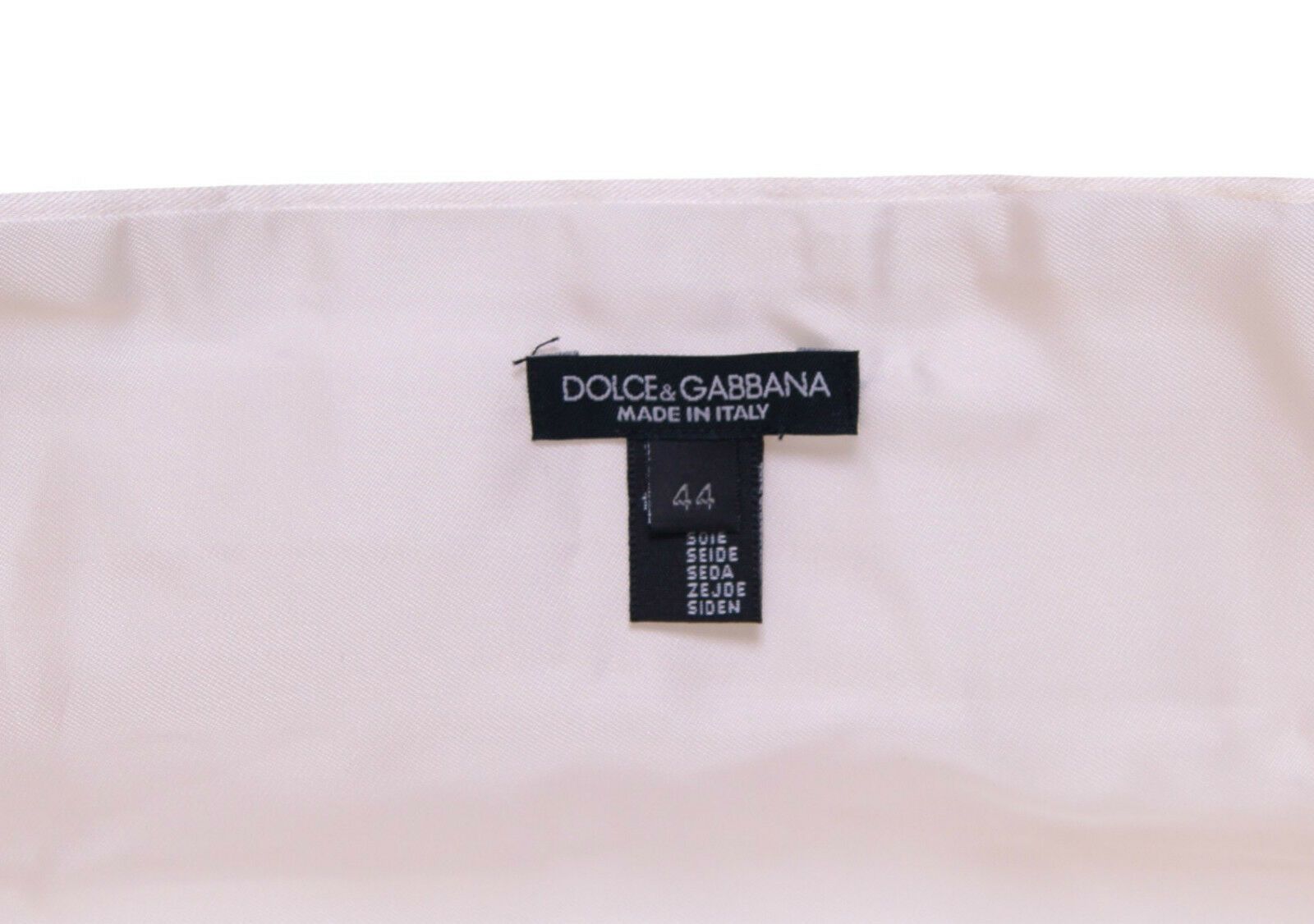 Brânză elegantă din mătase albă Dolce &amp; Gabbana