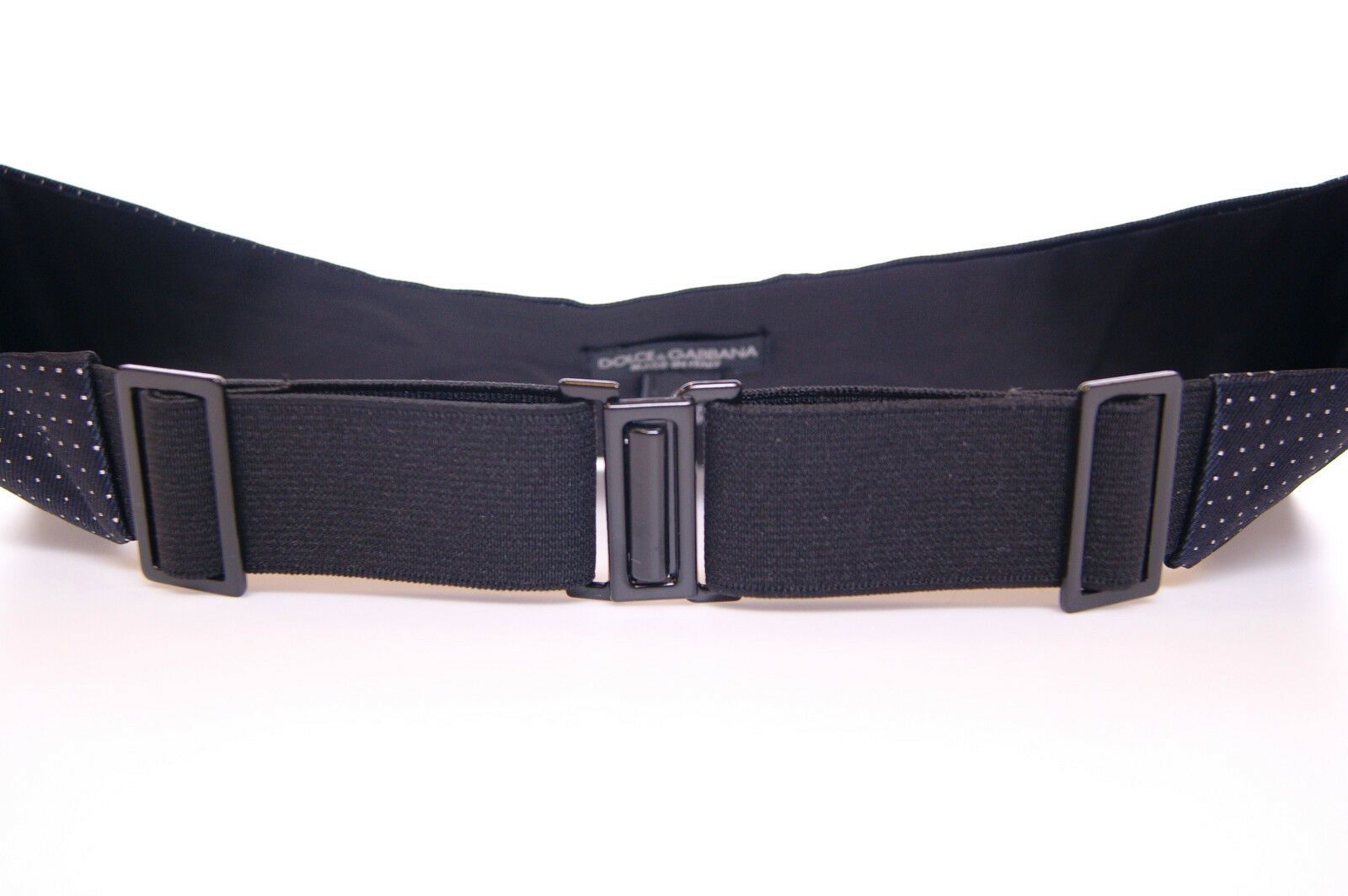 Dolce &amp; Gabbana Eleganter gepunkteter Kummerbund aus Seide