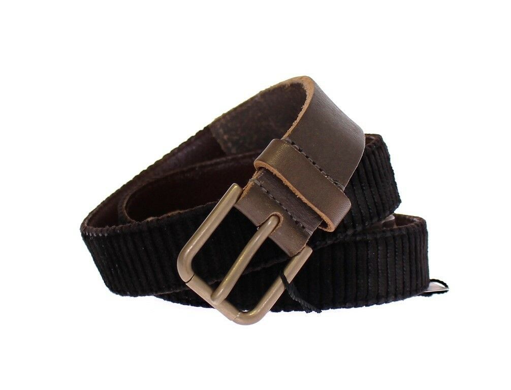 Curea elegantă Dolce &amp; Gabbana din piele și bumbac pentru bărbați