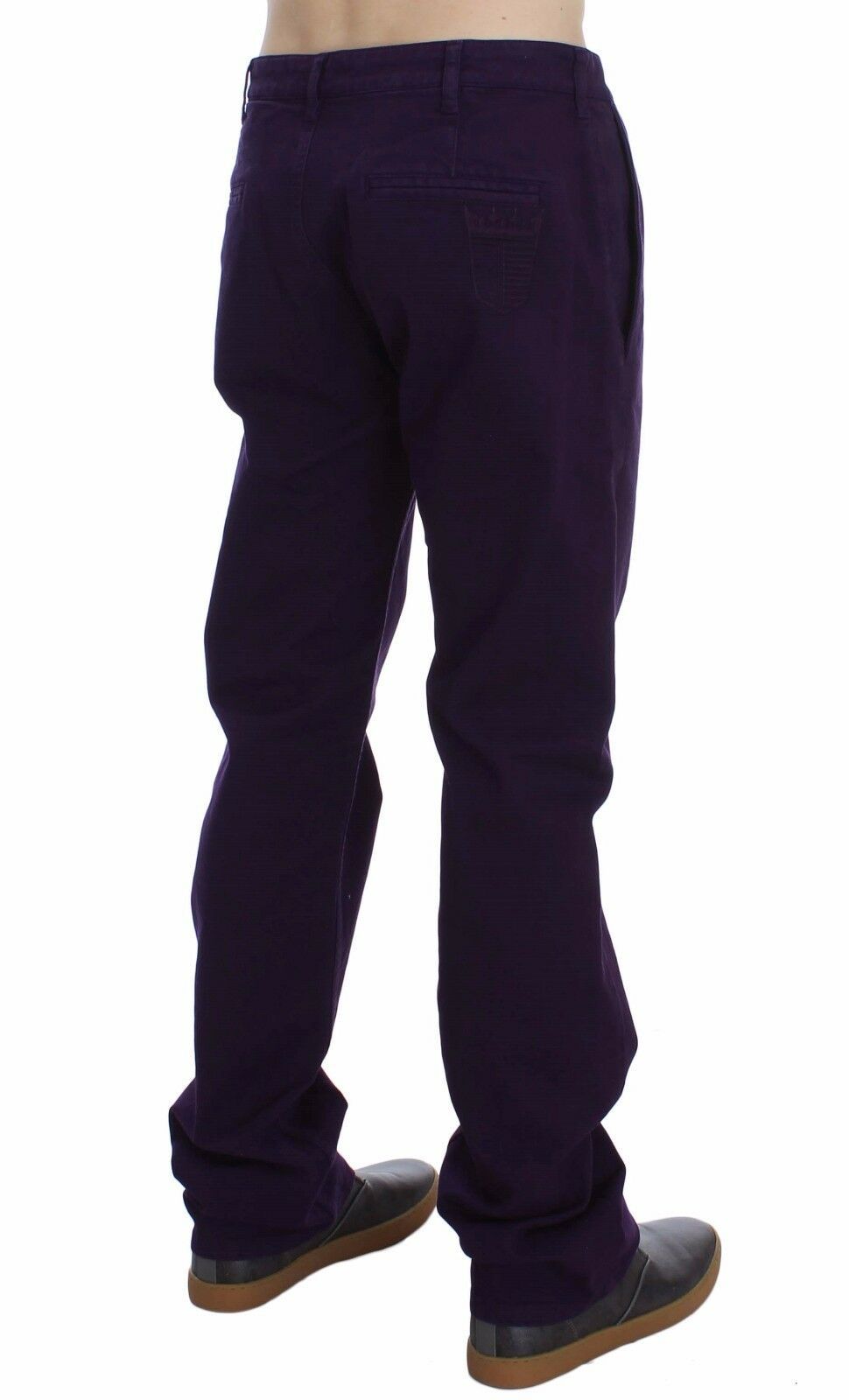 GF Ferre – Schmale Chinos aus Stretch-Baumwolle in Lila