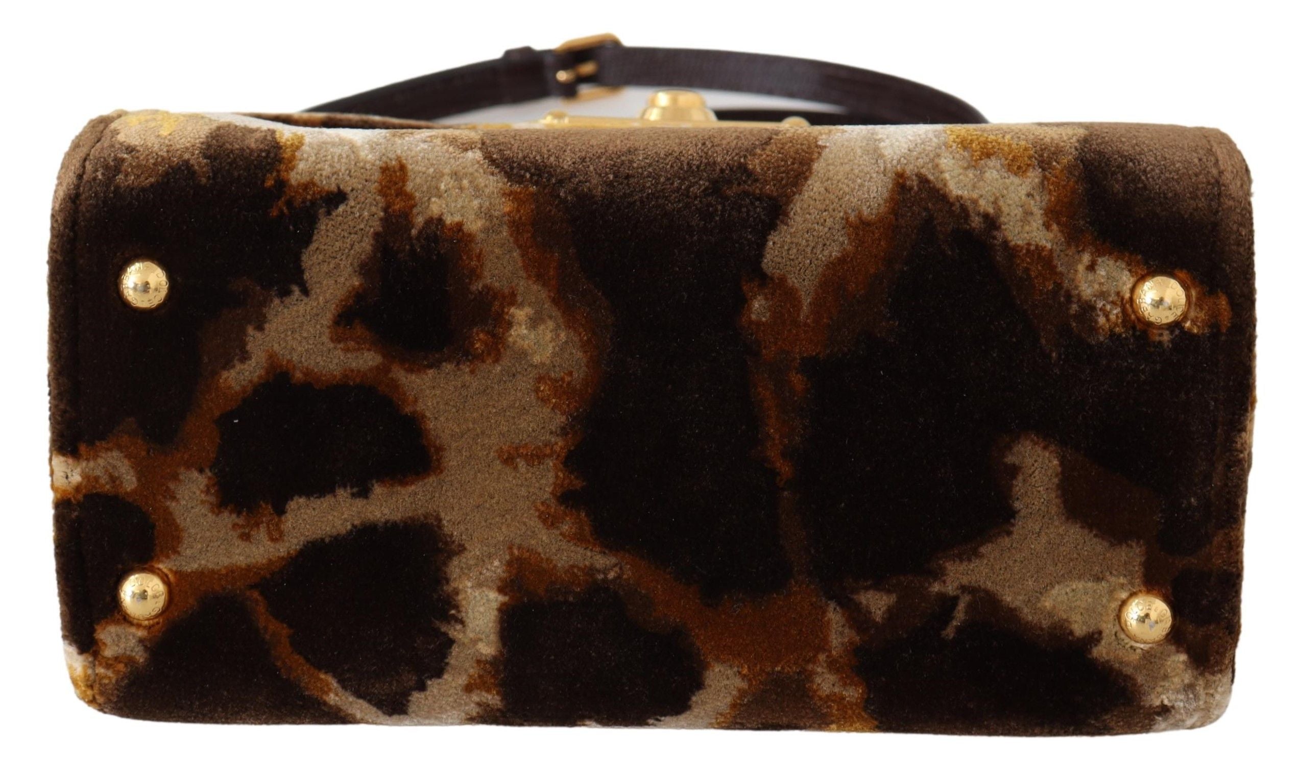 Dolce &amp; Gabbana – Elegante Willkommenstasche mit Giraffenmuster und goldenen Akzenten