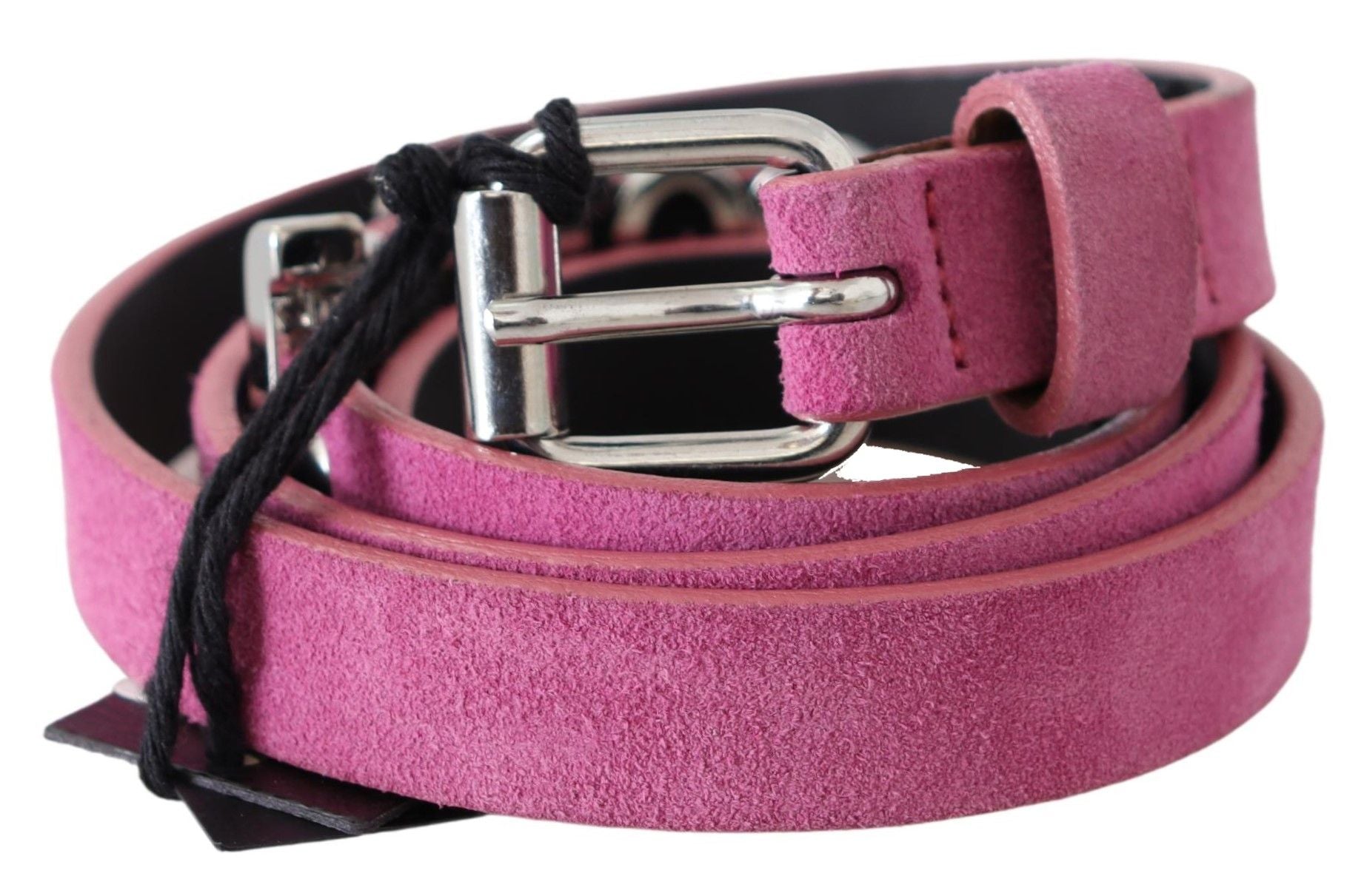 Just Cavalli – Fuchsiafarbener Taillengürtel aus rosa Leder