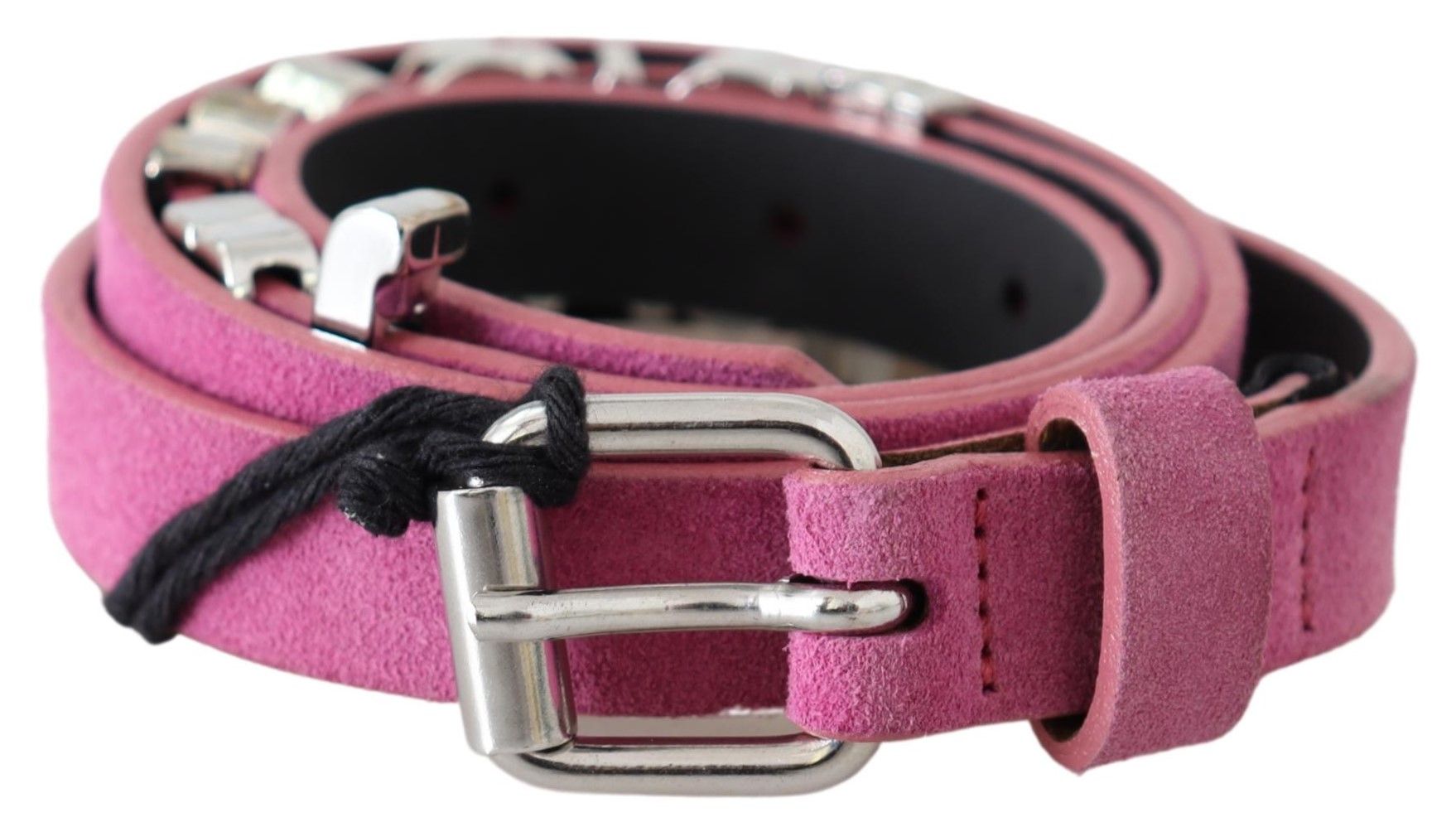 Just Cavalli – Fuchsiafarbener Taillengürtel aus rosa Leder