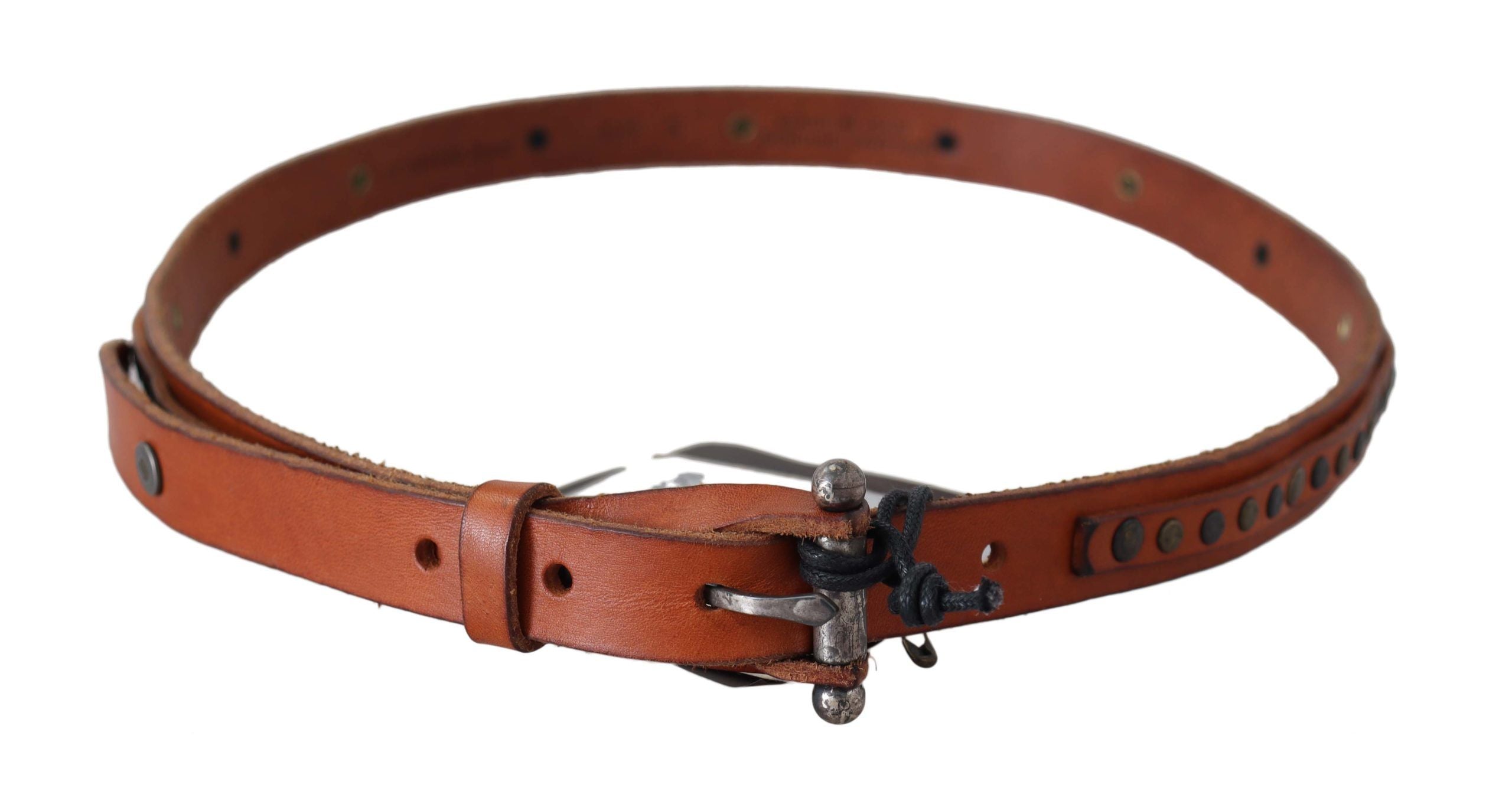 Scervino Street Eleganter Taillengürtel aus Leder in Braun