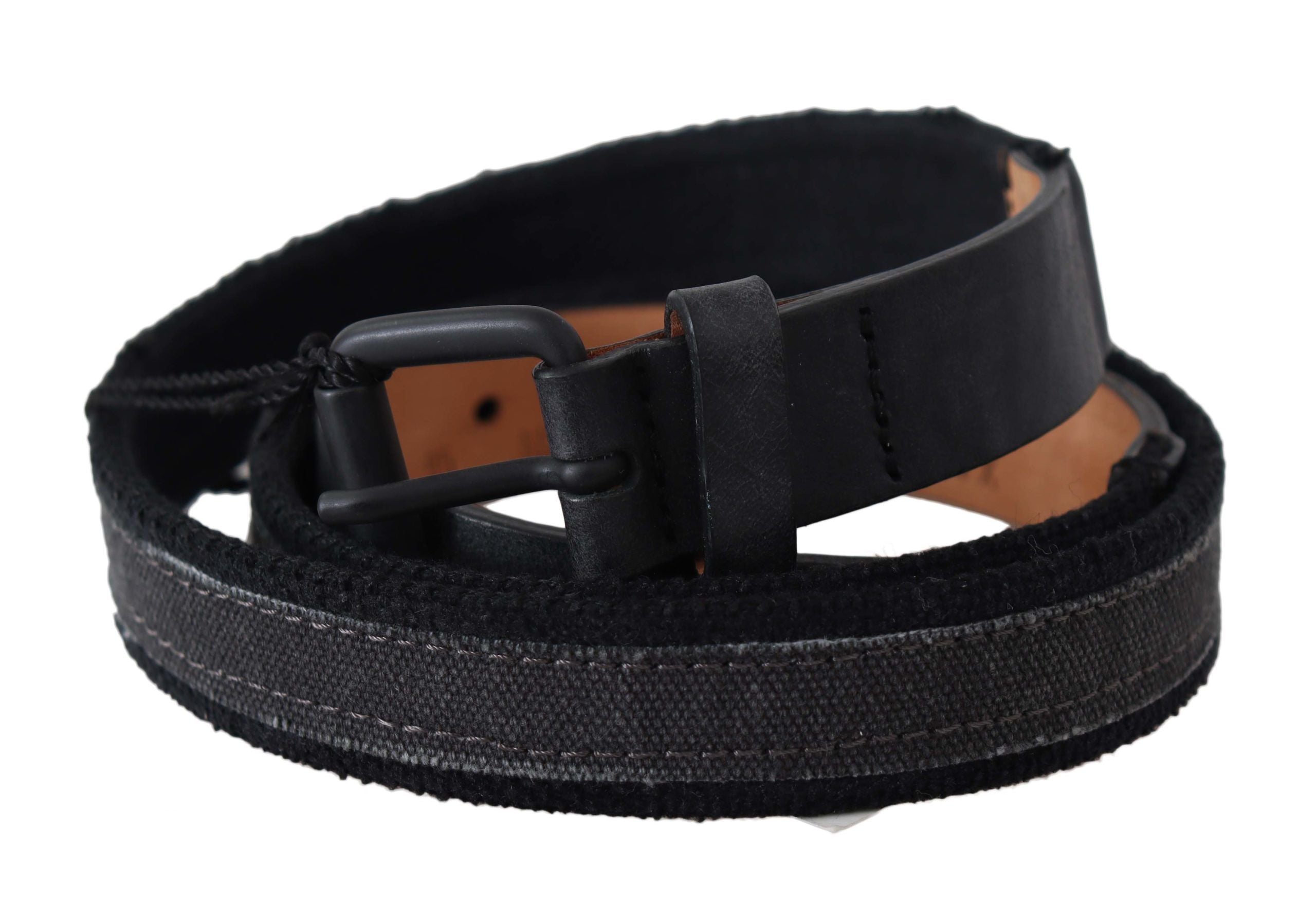 Ermanno Scervino Schicker Taillengürtel aus schwarzem Leder