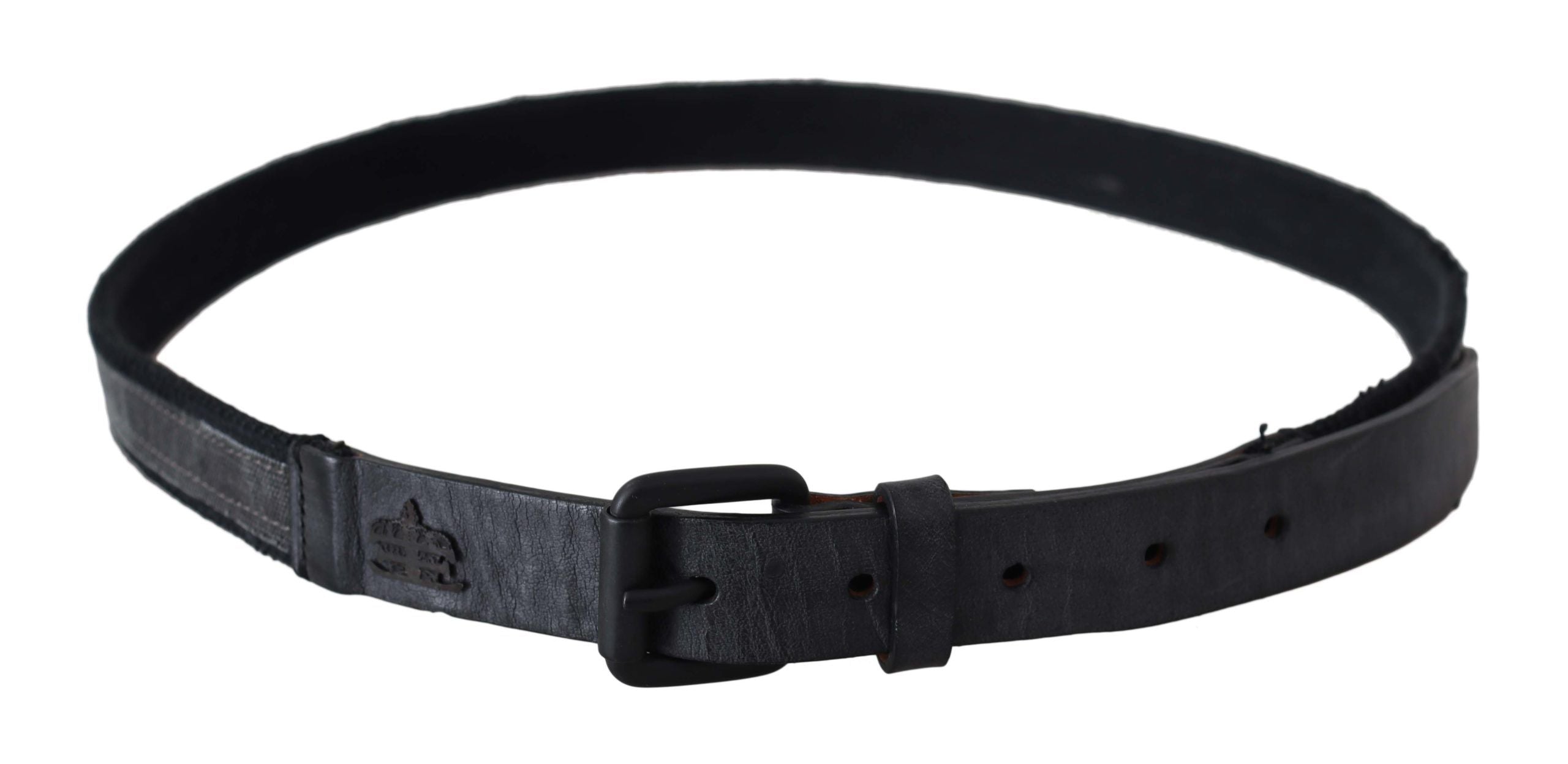 Ermanno Scervino Schicker Taillengürtel aus schwarzem Leder