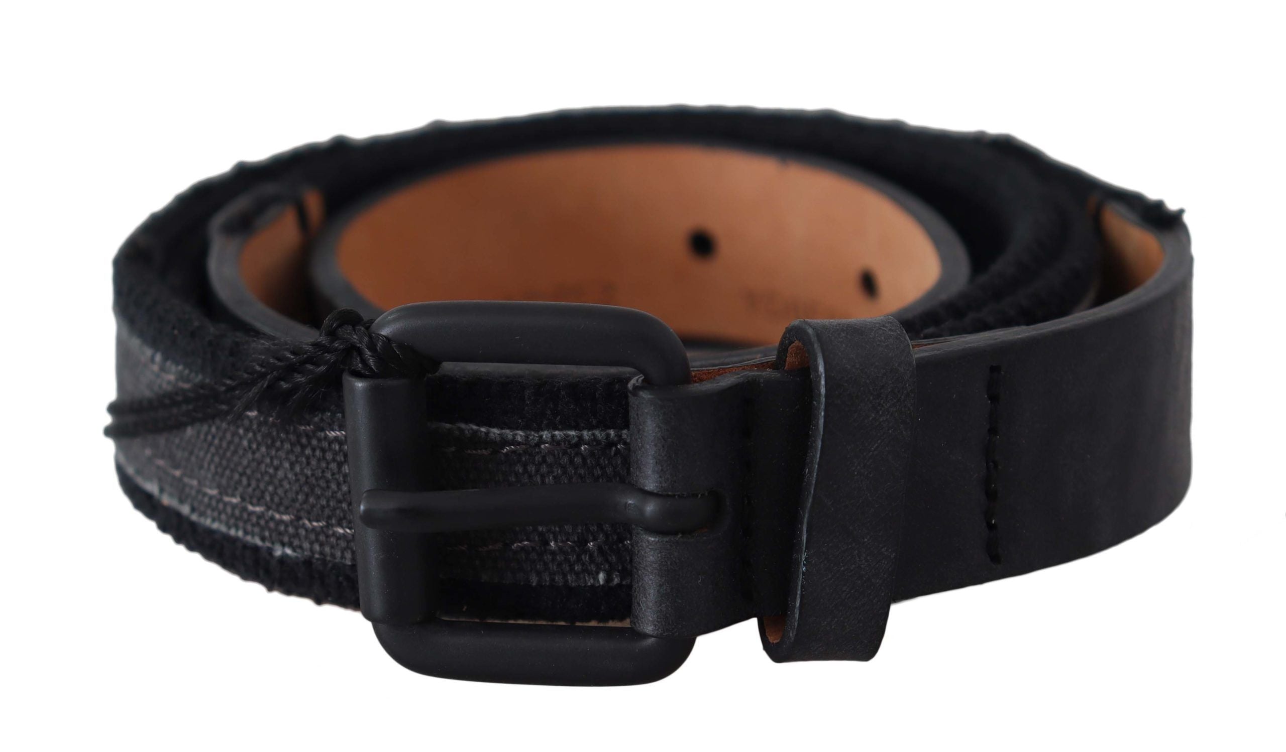 Ermanno Scervino Schicker Taillengürtel aus schwarzem Leder