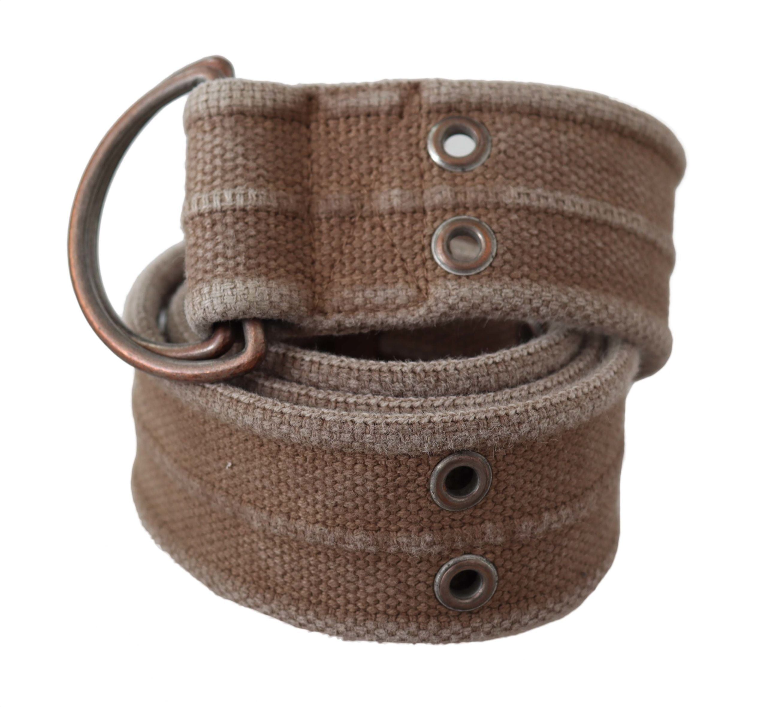 Dolce &amp; Gabbana Chic Verstellbarer Gürtel aus beigefarbenem Leder