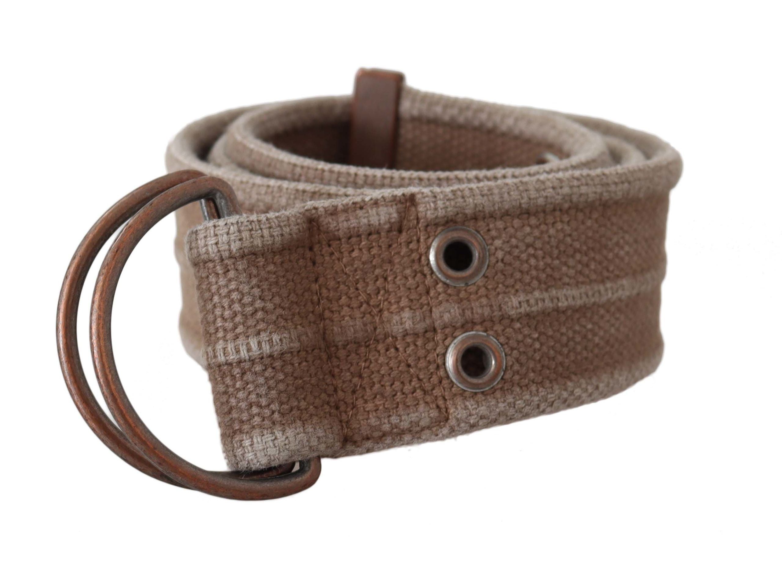 Dolce &amp; Gabbana Chic Verstellbarer Gürtel aus beigefarbenem Leder