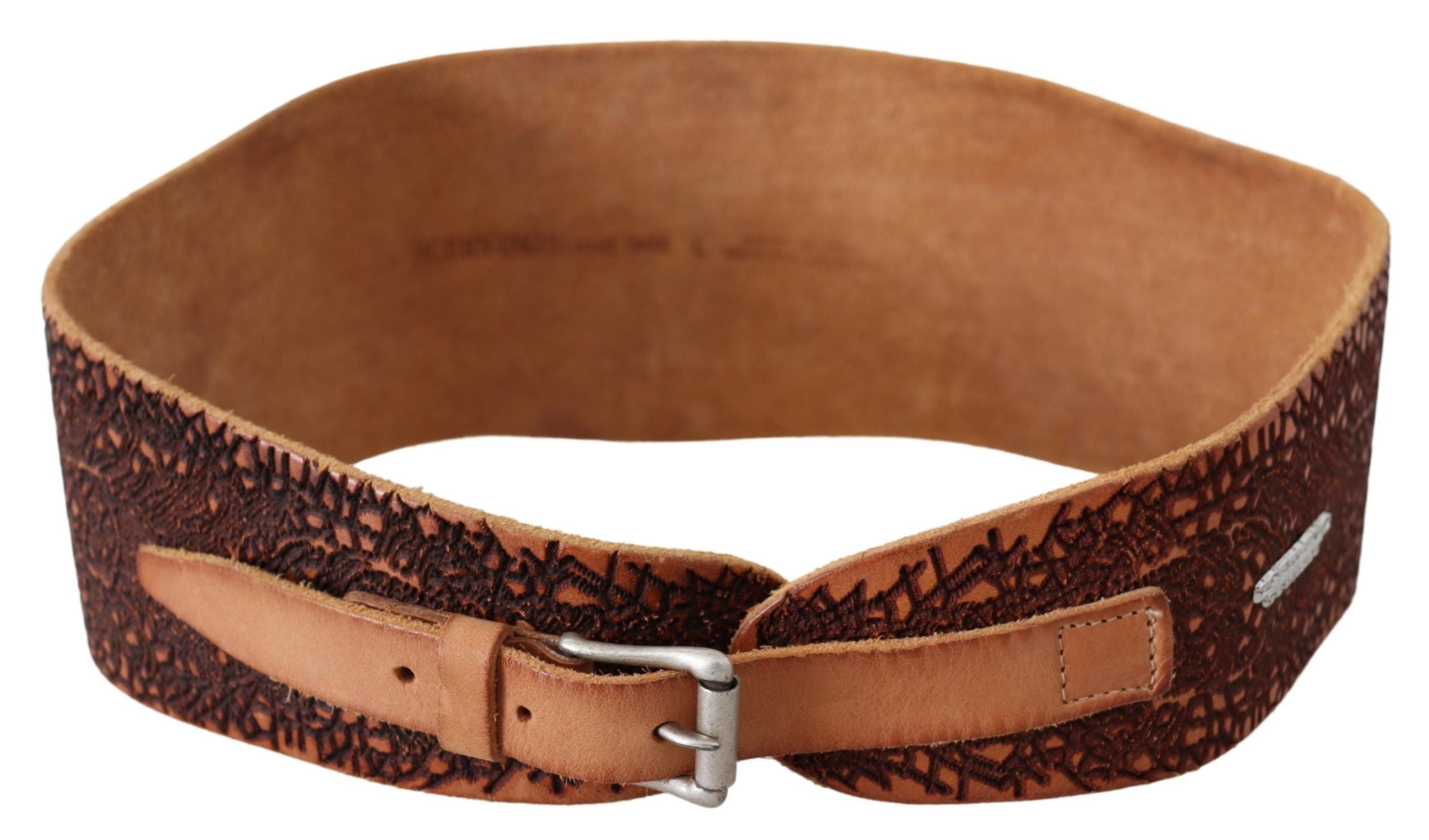 Scervino Street Eleganter brauner Ledergürtel