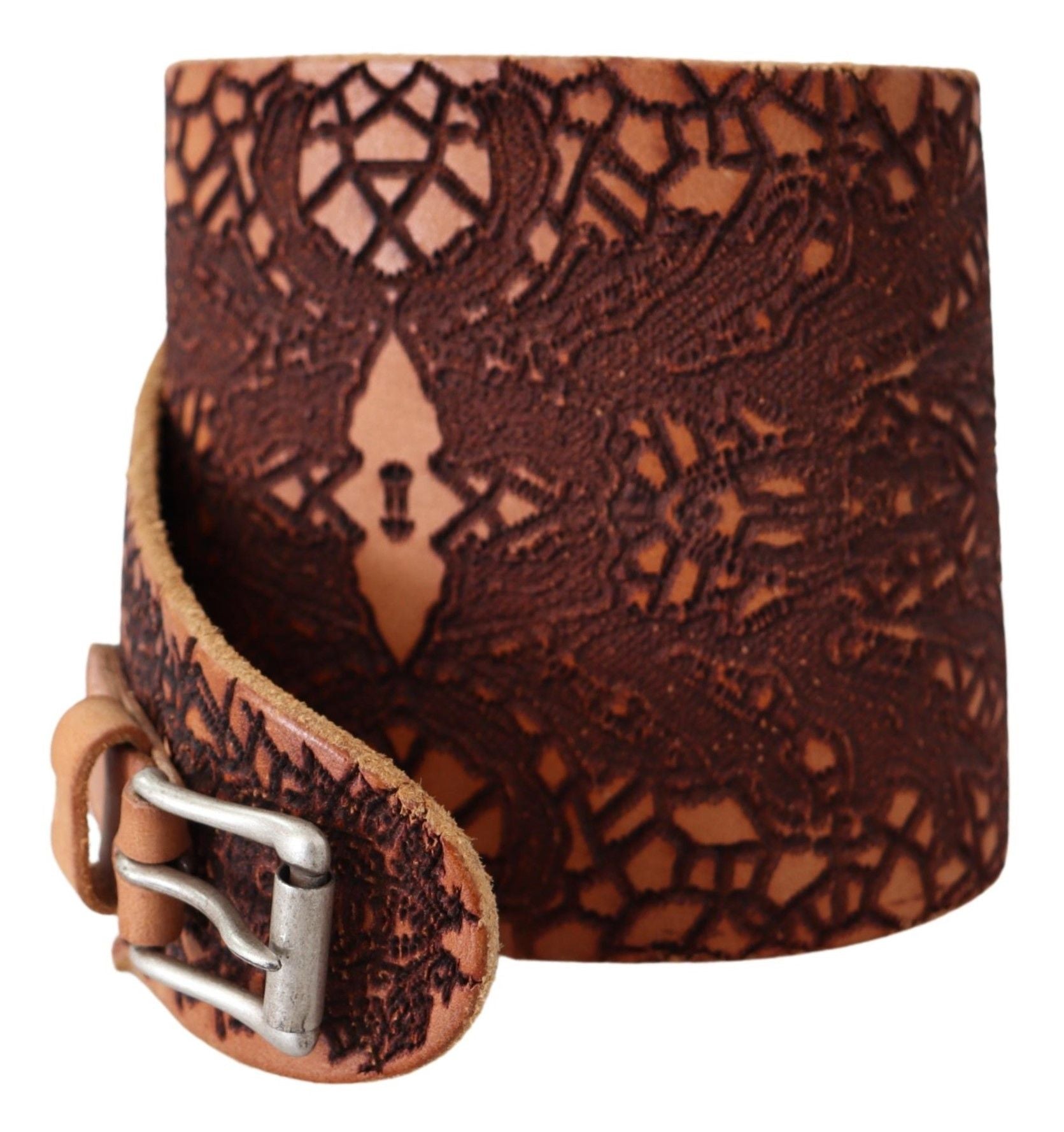 Scervino Street Eleganter brauner Ledergürtel
