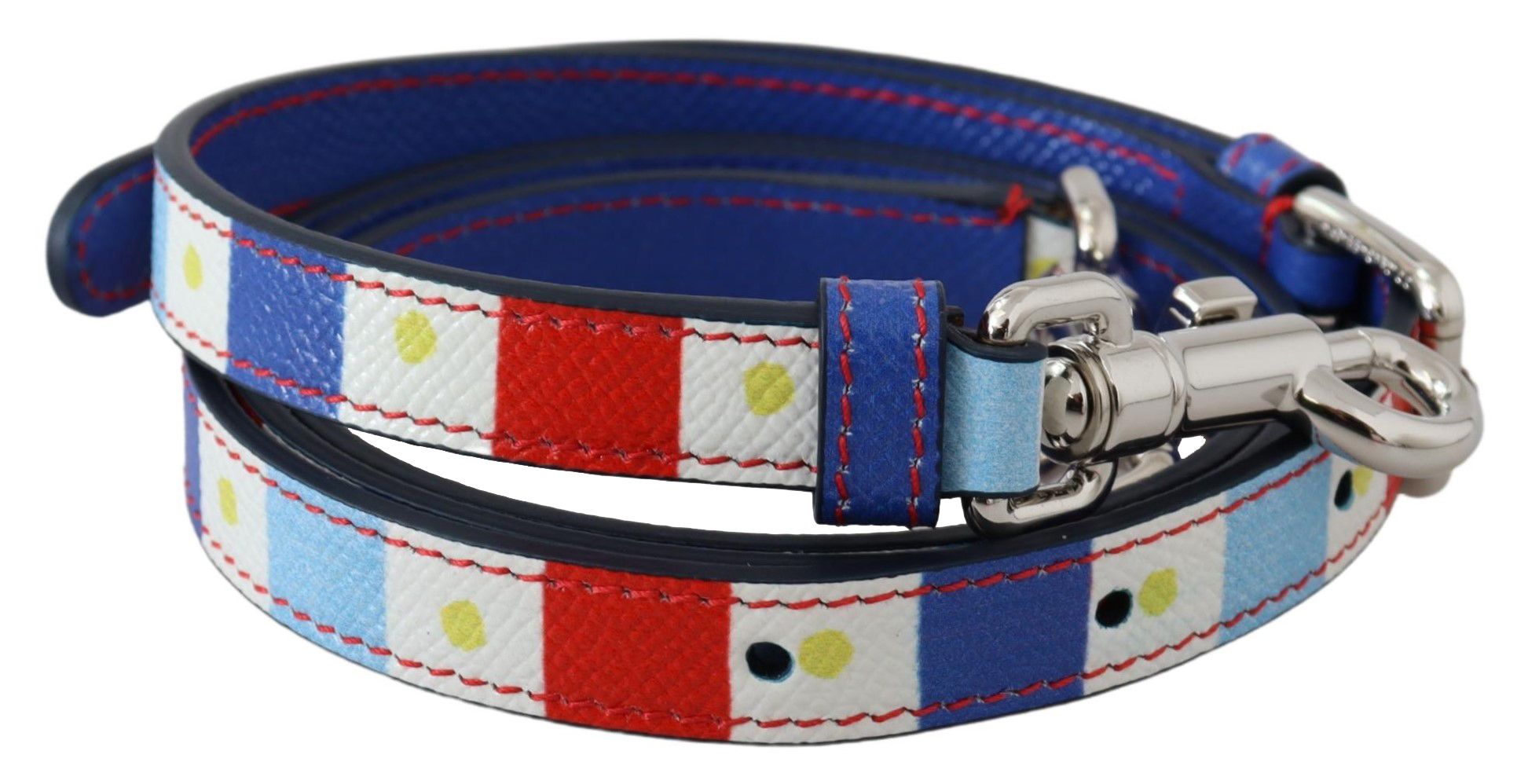 Dolce &amp; Gabbana Chic Mehrfarbiges Schultergurt-Accessoire aus Leder