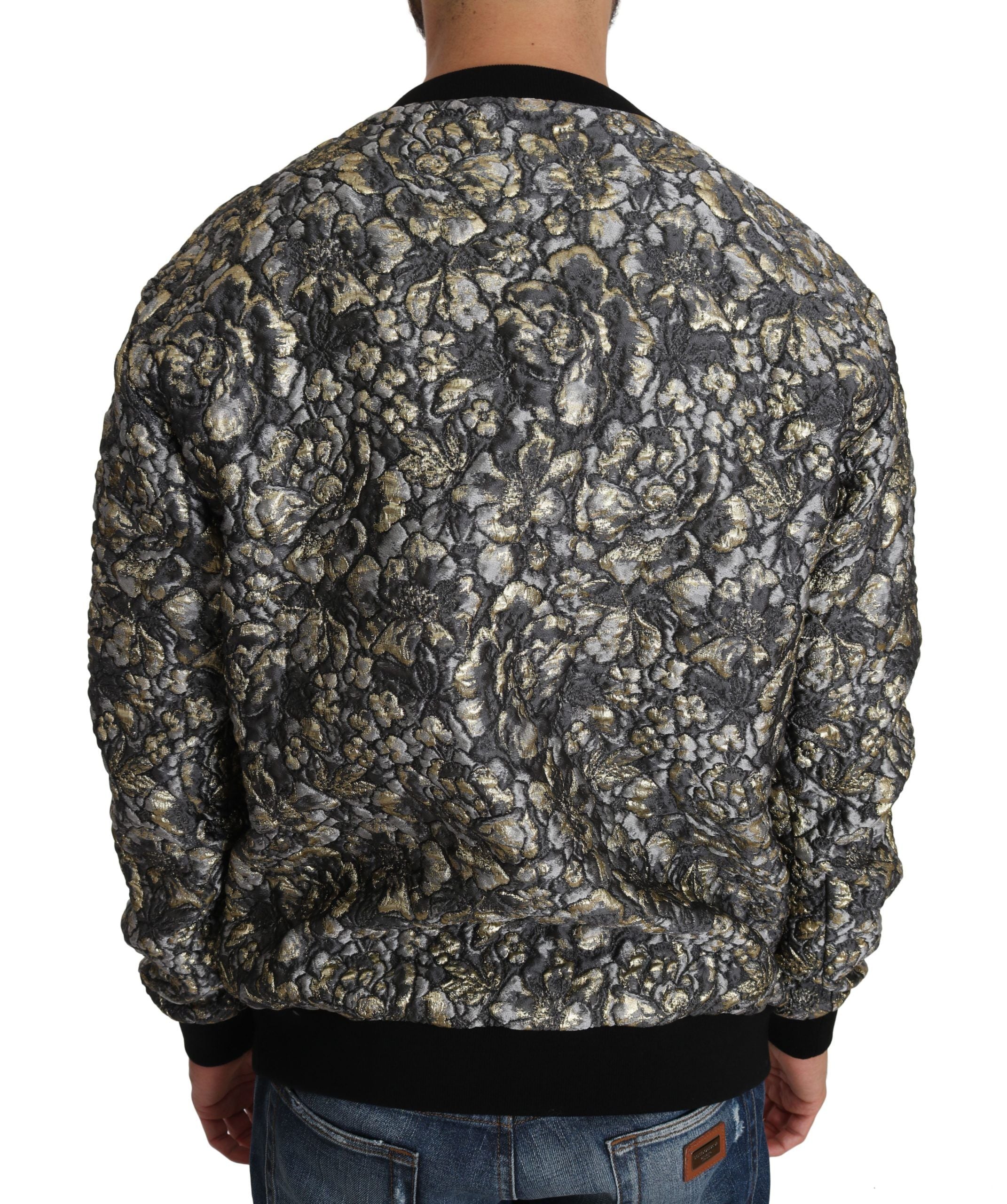 Pulover Dolce &amp; Gabbana Samba Jacquard Palm Crew Neck