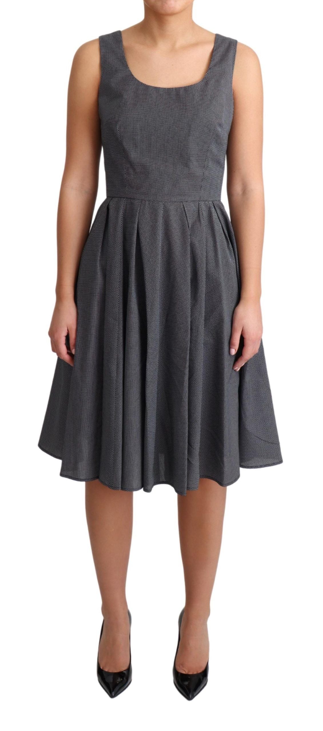 Rochie elegantă fără mâneci cu buline Dolce &amp; Gabbana, linie A