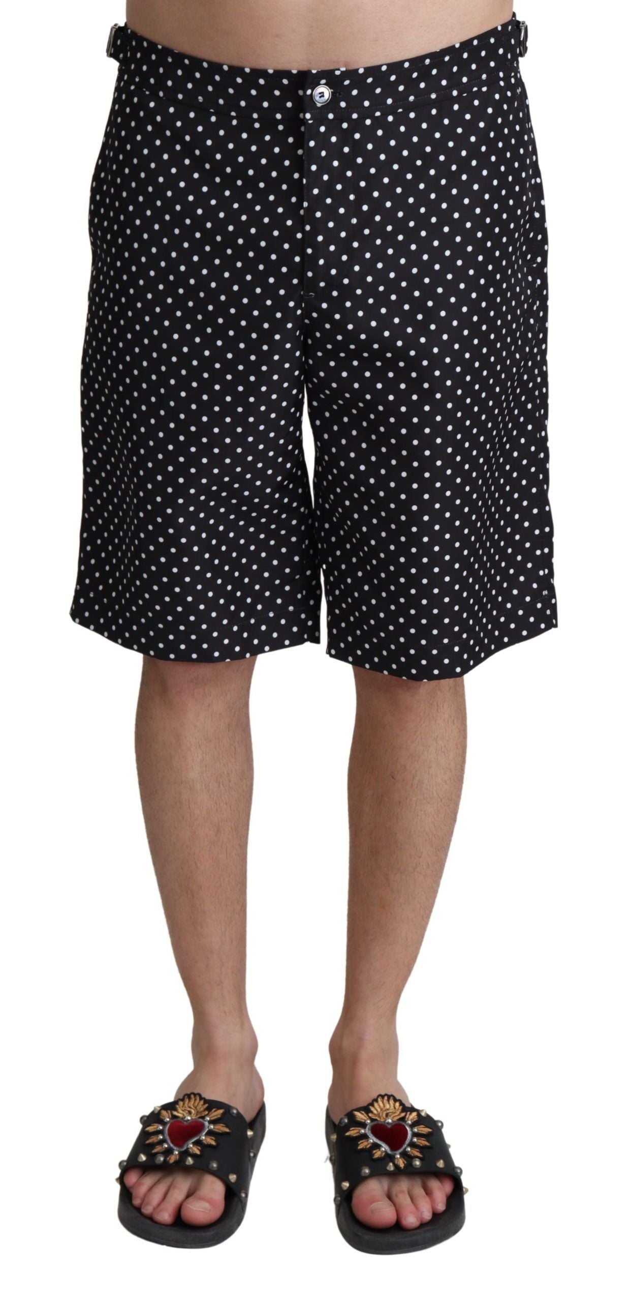Dolce &amp; Gabbana Pantaloni sport boxer cu imprimeu Polka Dot Elegance