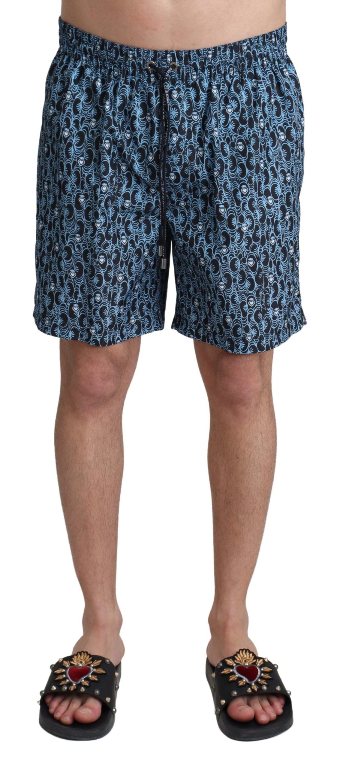 Dolce &amp; Gabbana Chic - Șort de baie albastru cu șnur