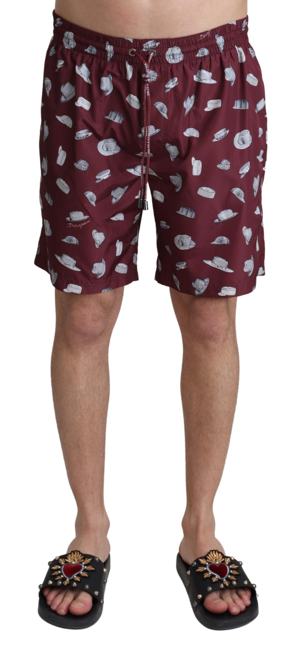 Dolce &amp; Gabbana Pantaloni scurți de plajă eleganti maro