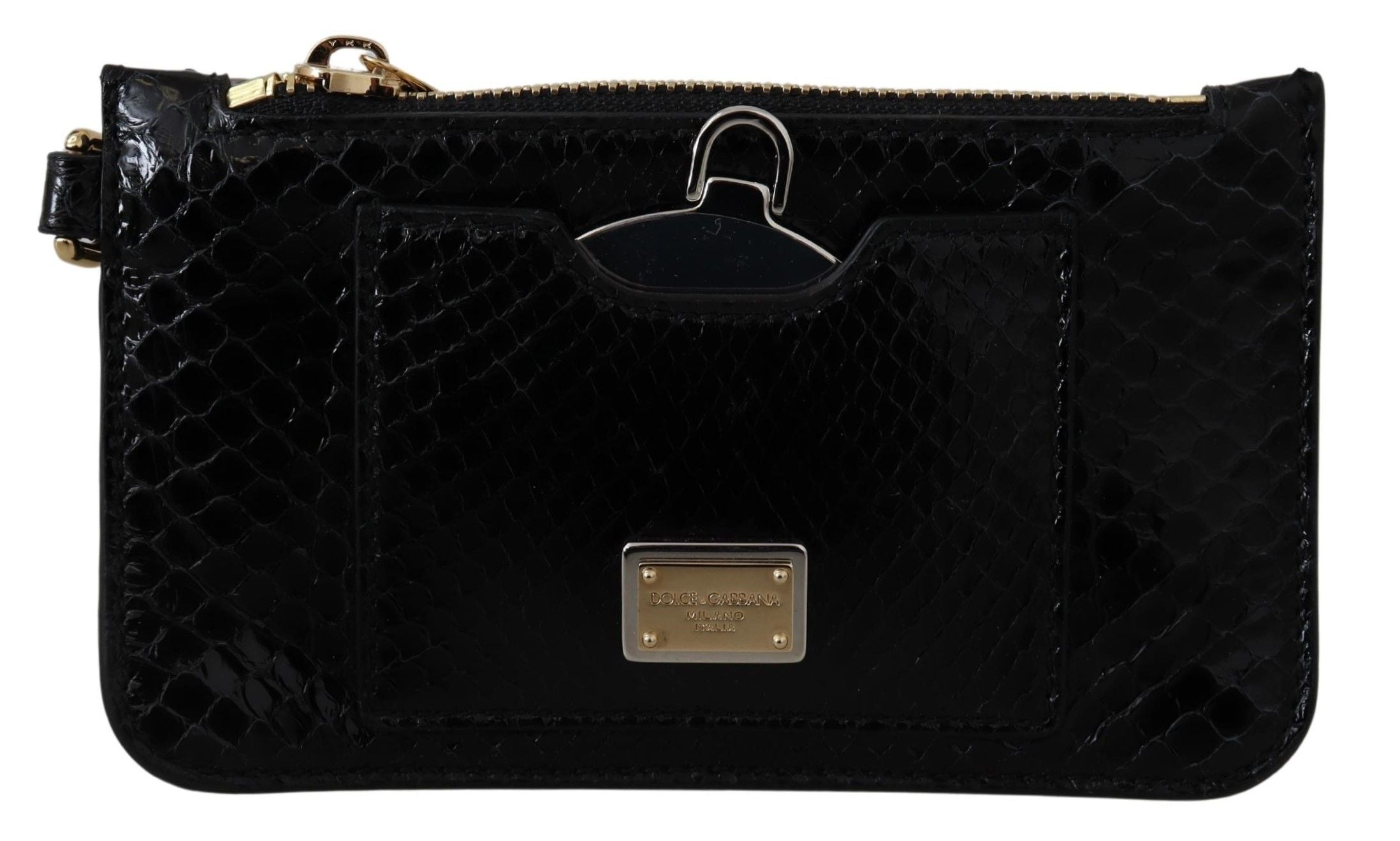 Portofel elegant din piele cu model piton Dolce &amp; Gabbana