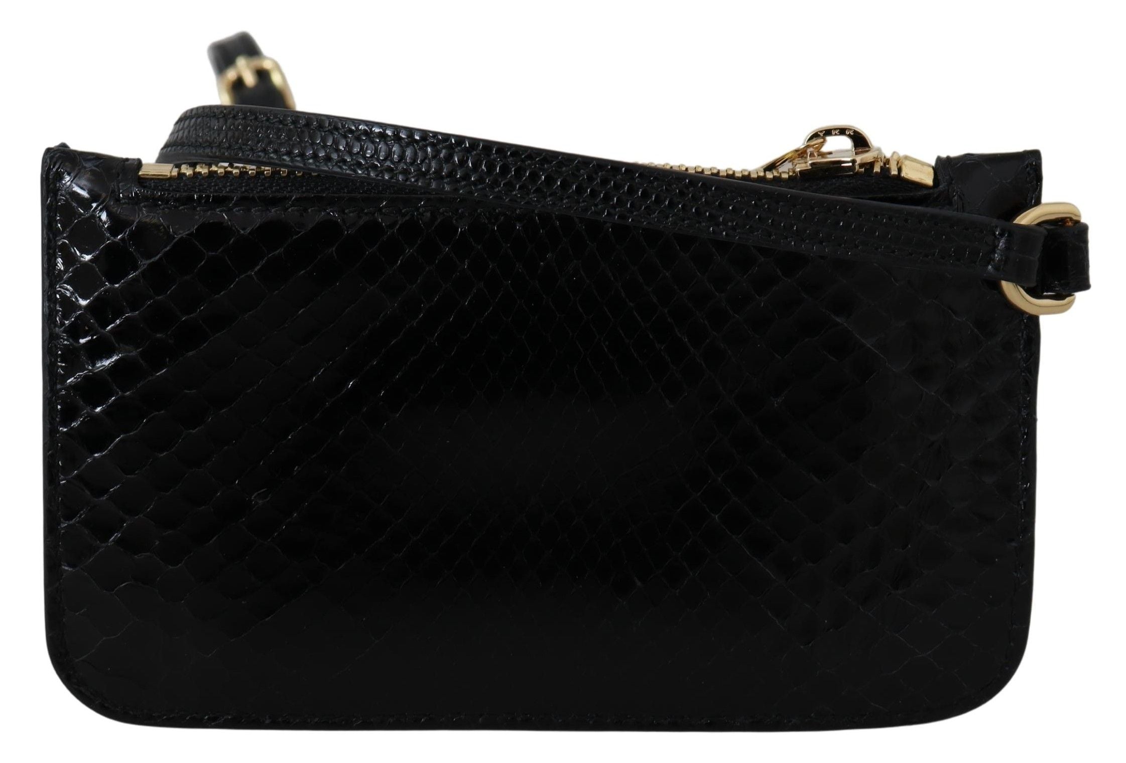 Portofel elegant din piele cu model piton Dolce &amp; Gabbana