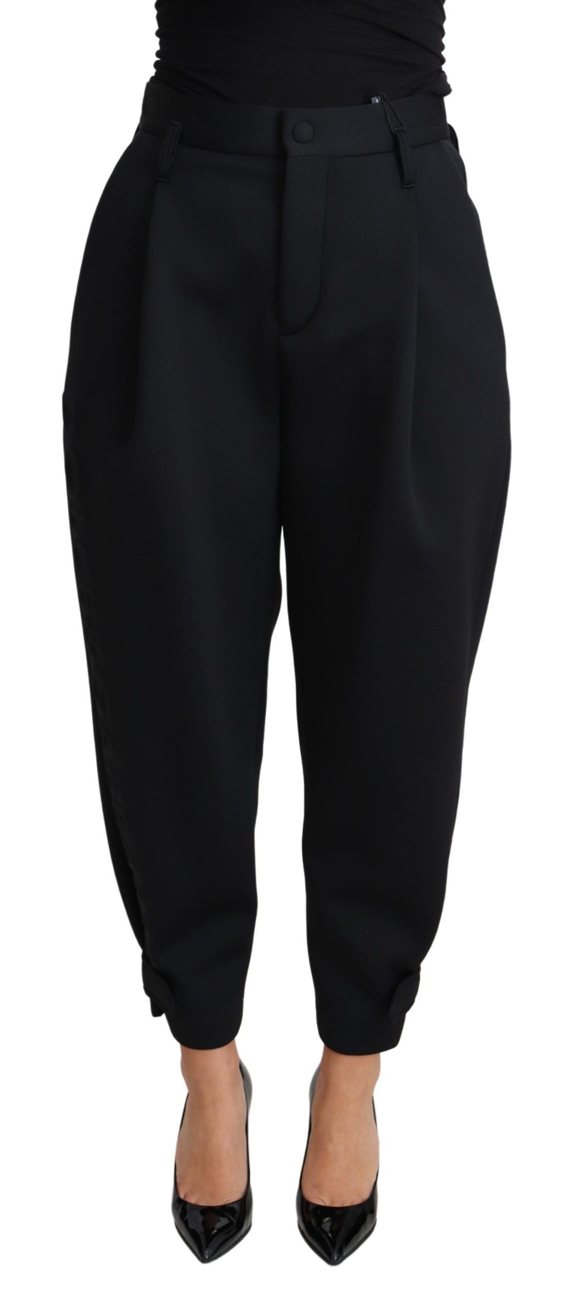 Dolce &amp; Gabbana Elegante High-Waist-Cropped-Hose