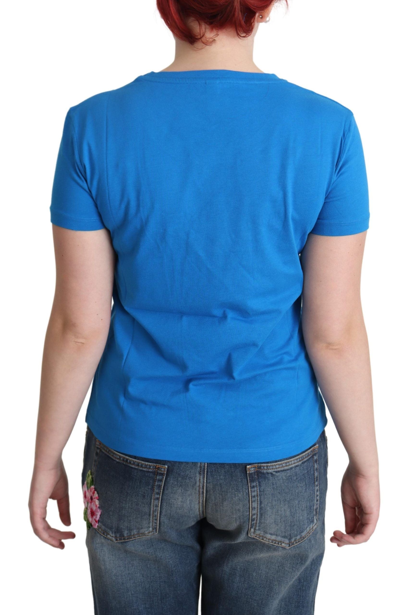 Tricou Moschino Sunny Milano Chic cu guler rotund