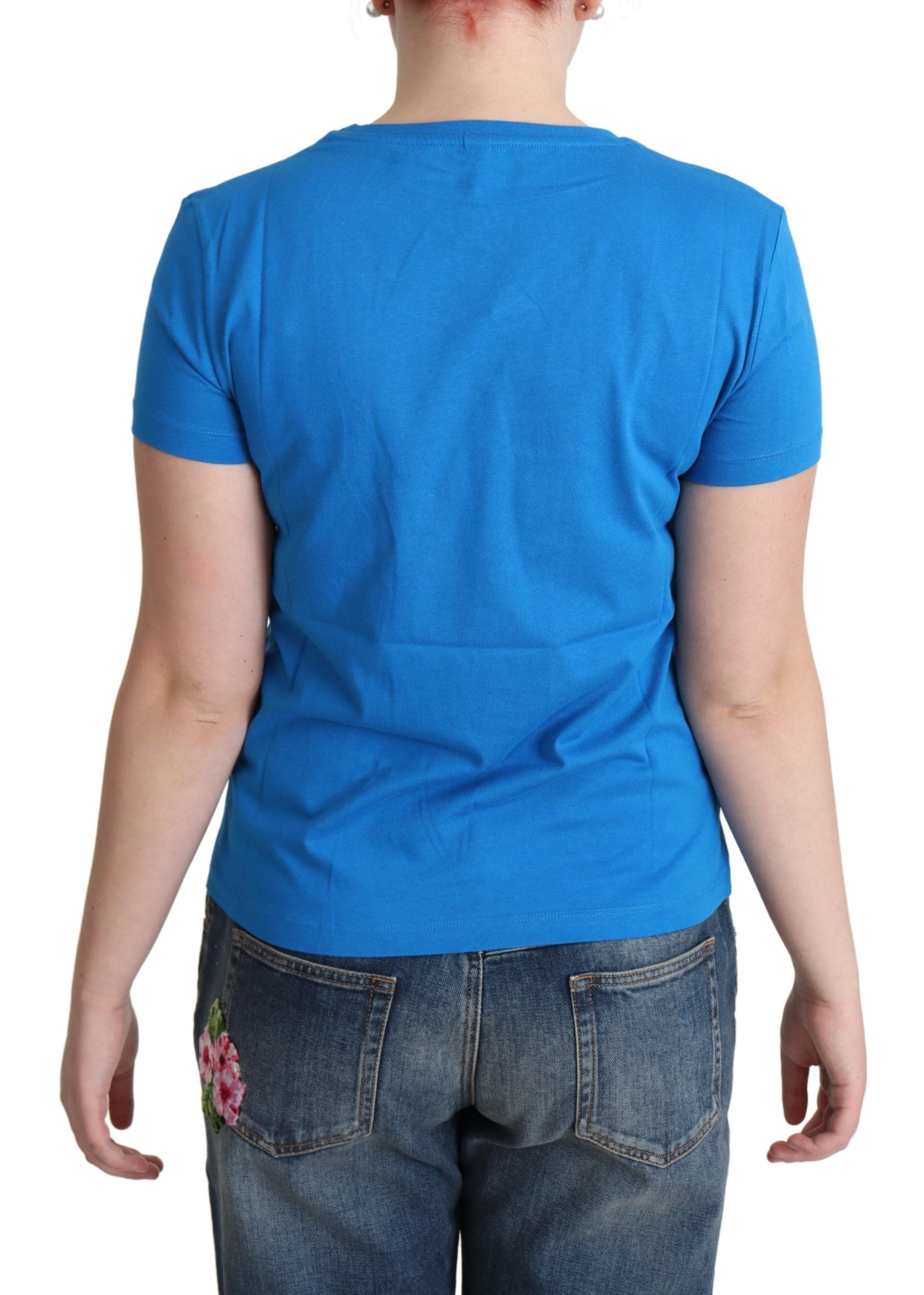 Tricou elegant Moschino din bumbac cu imprimeu unic