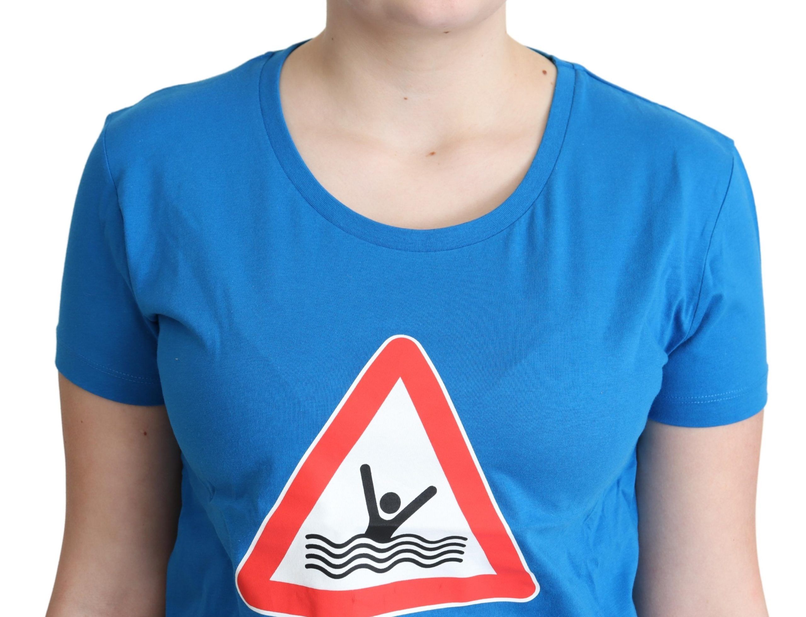 Tricou Moschino Chic Triangle Graphic din bumbac
