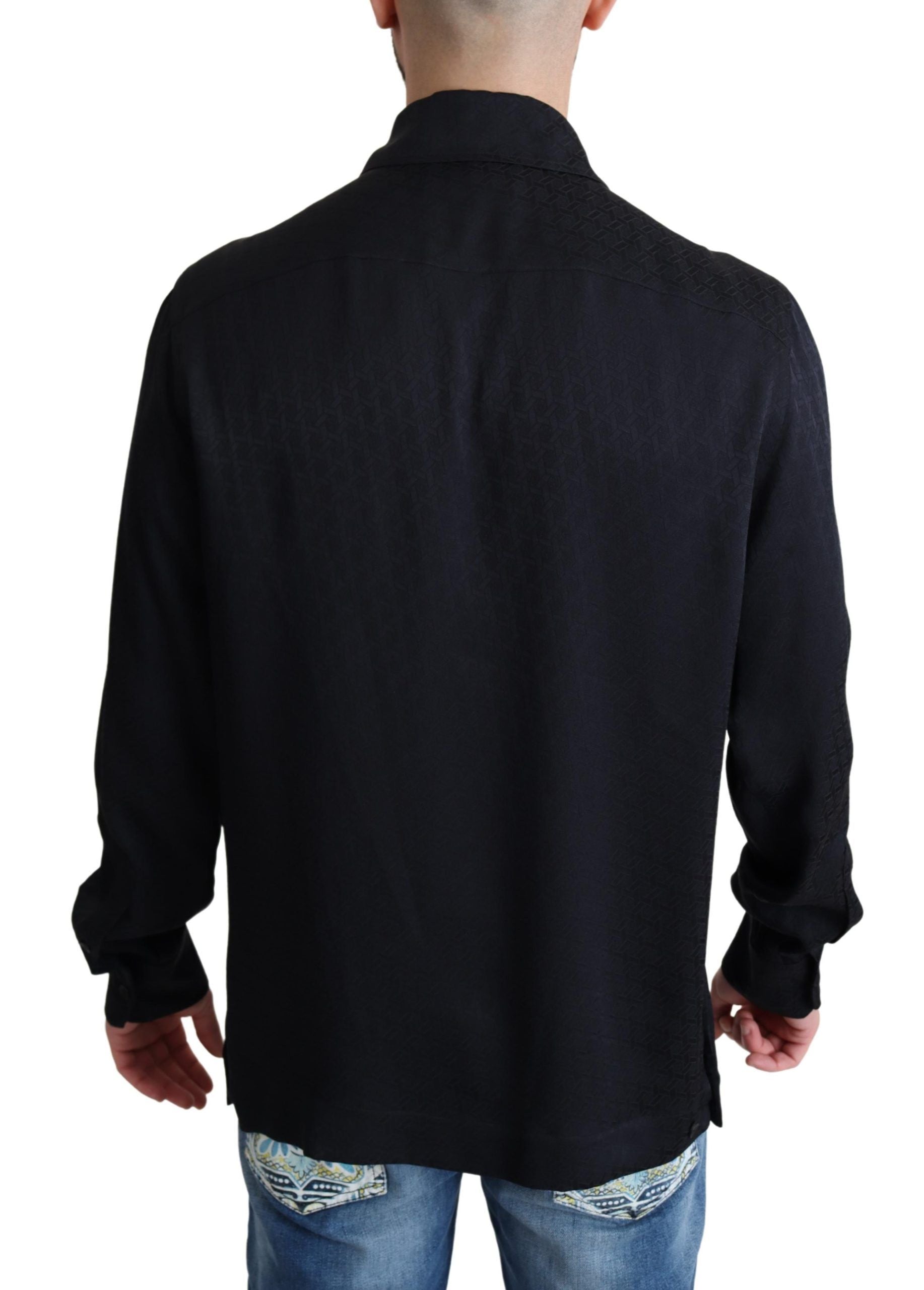 Dolce &amp; Gabbana Elegantes Freizeithemd aus Jacquard-Seide