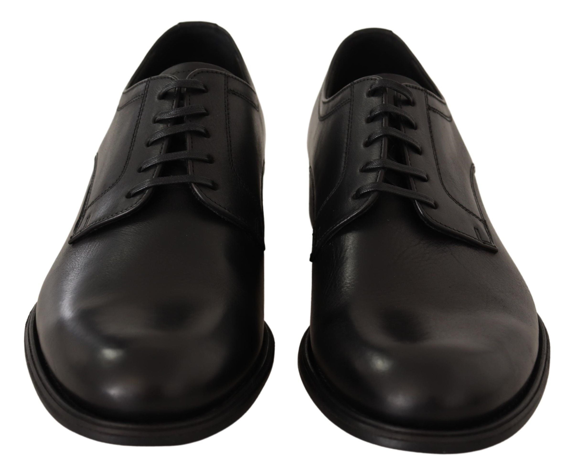 Dolce &amp; Gabbana – Elegante schwarze Derby-Schuhe
