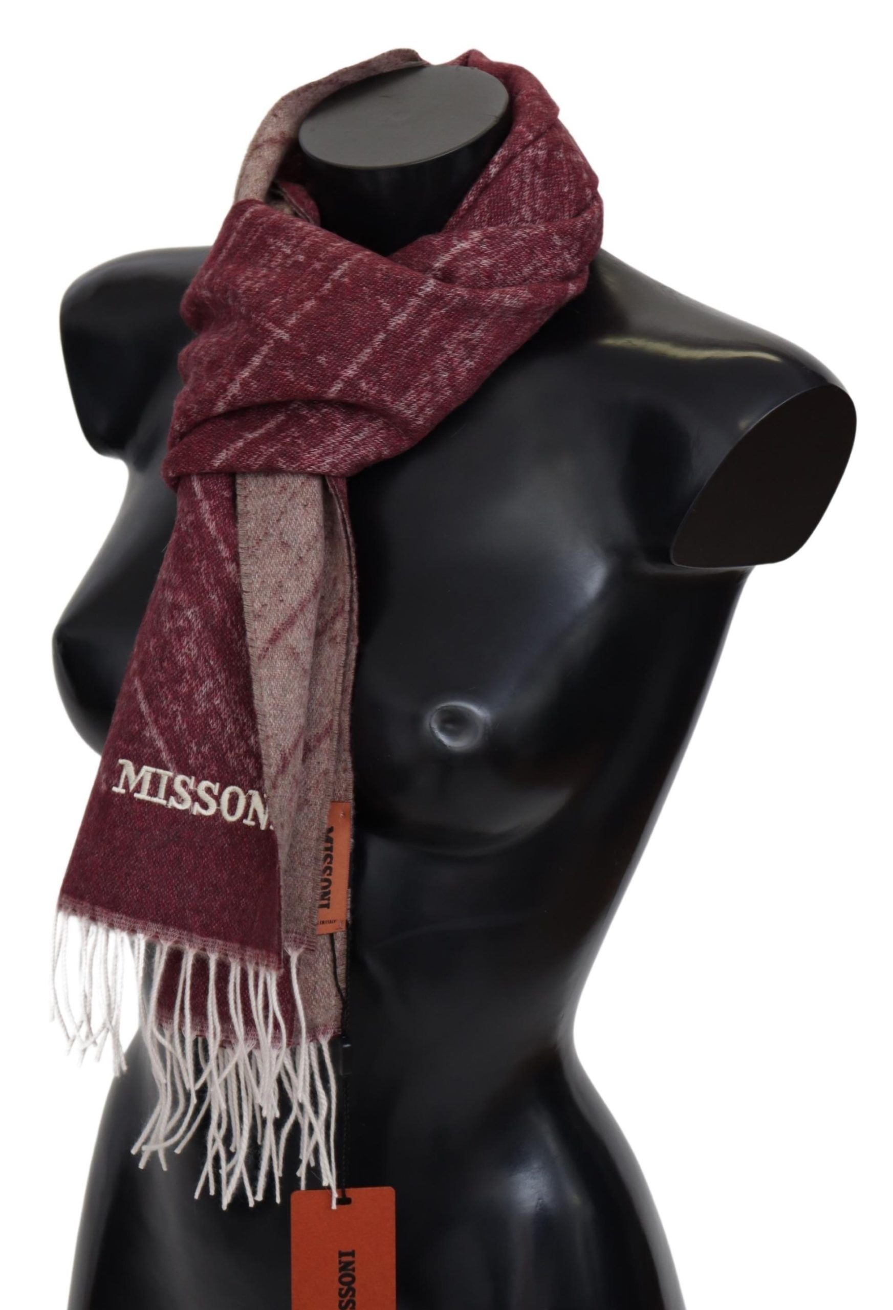 Eșarfă elegantă cu franjuri din cașmir Missoni