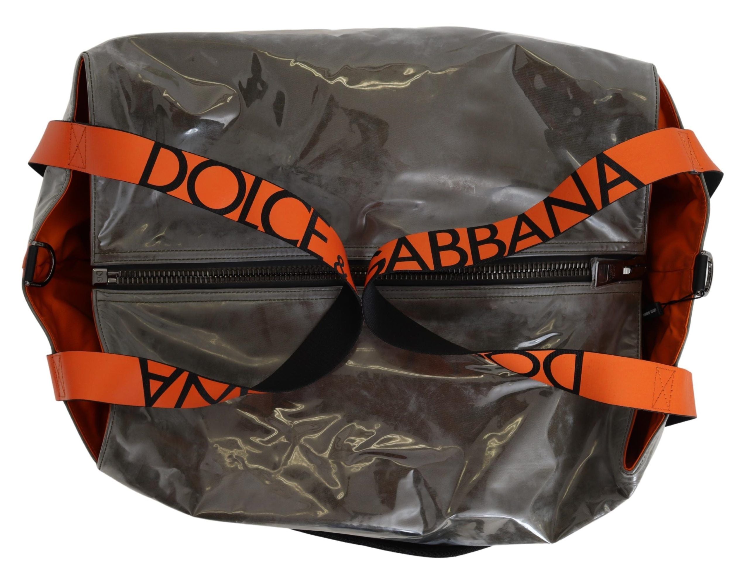Dolce &amp; Gabbana Geantă mare din material textil verde somptuous