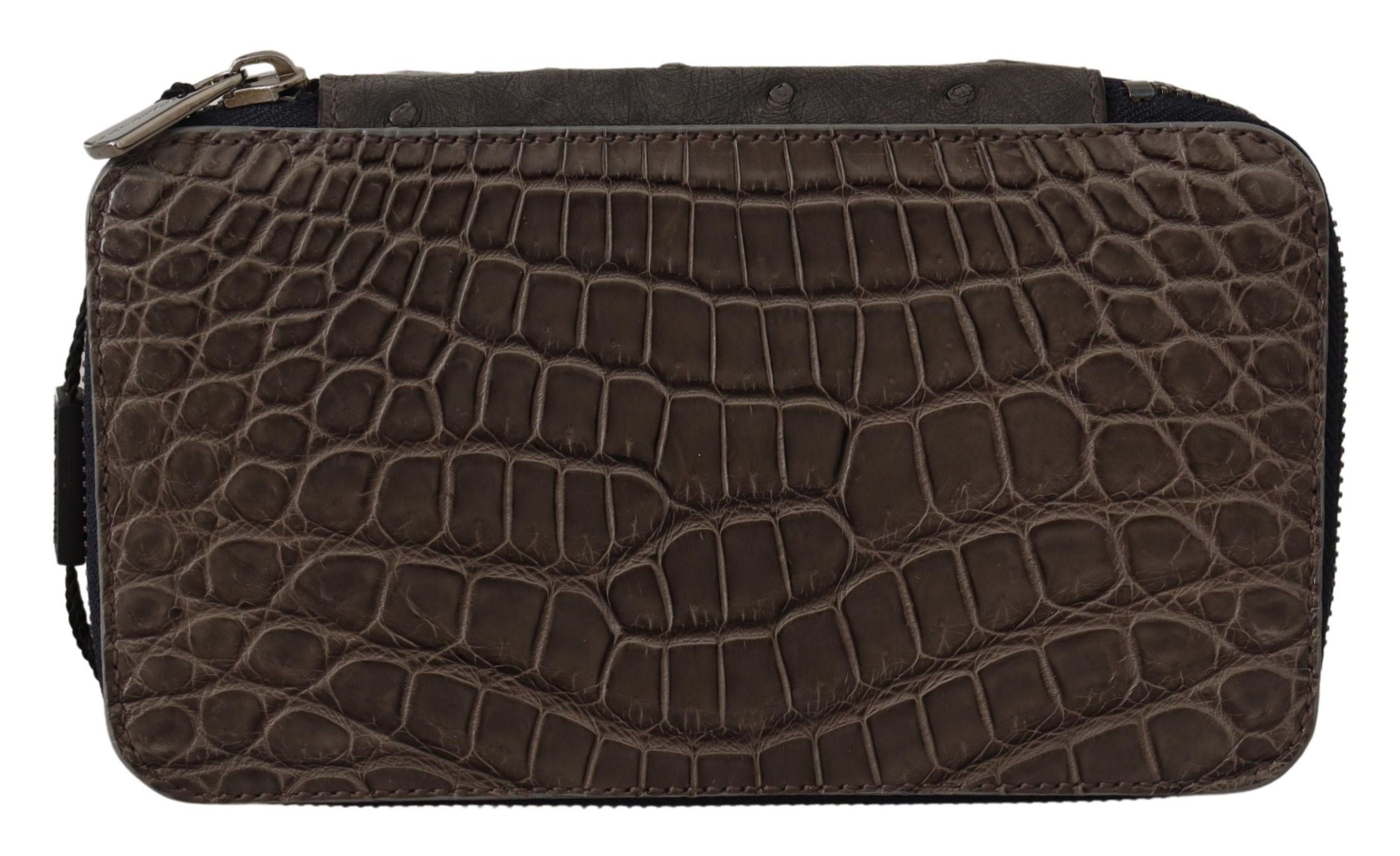Dolce &amp; Gabbana Exquisite Kosmetiktasche aus exotischem Leder
