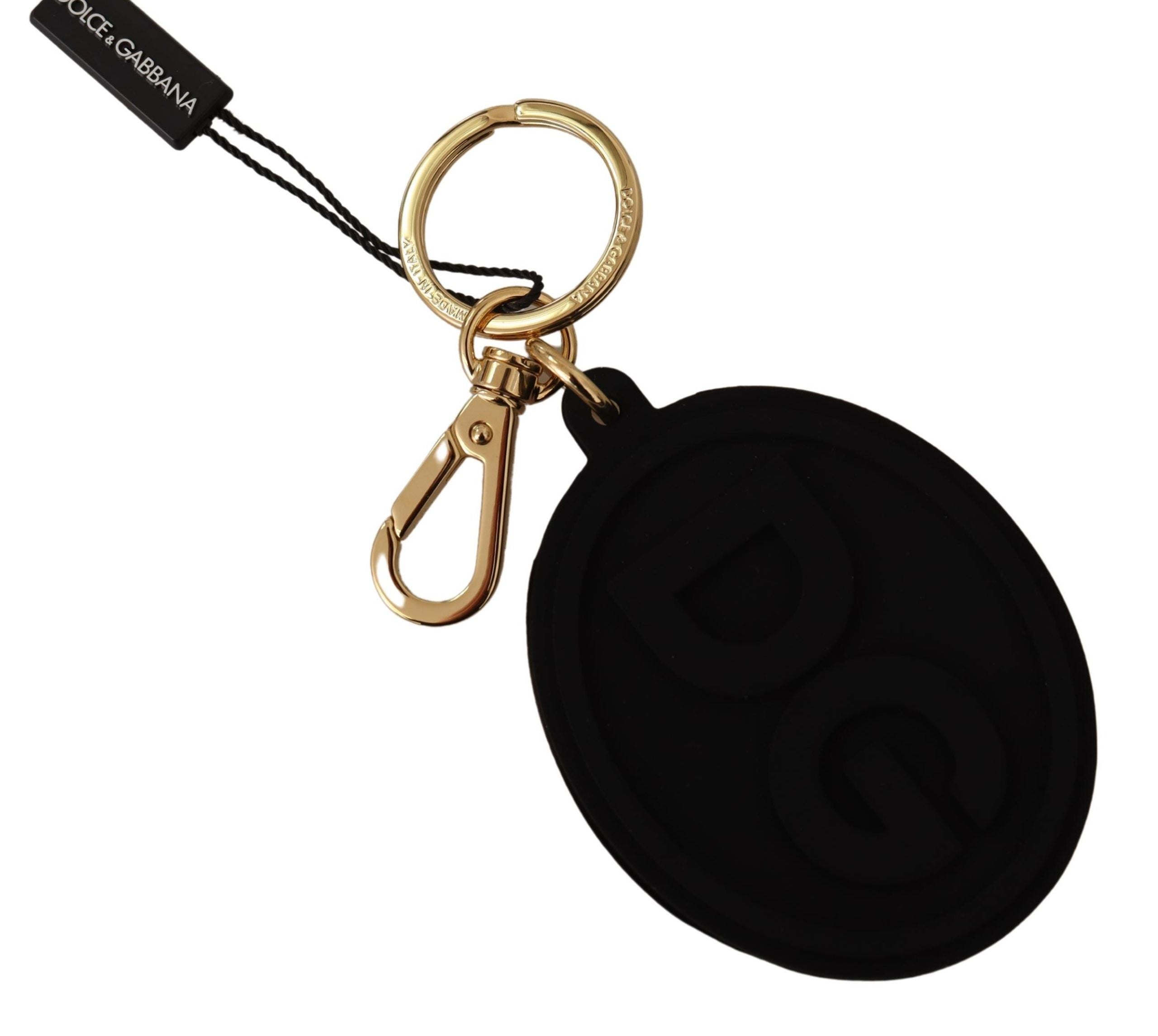 Dolce &amp; Gabbana Breloc Elegant Negru și Auriu