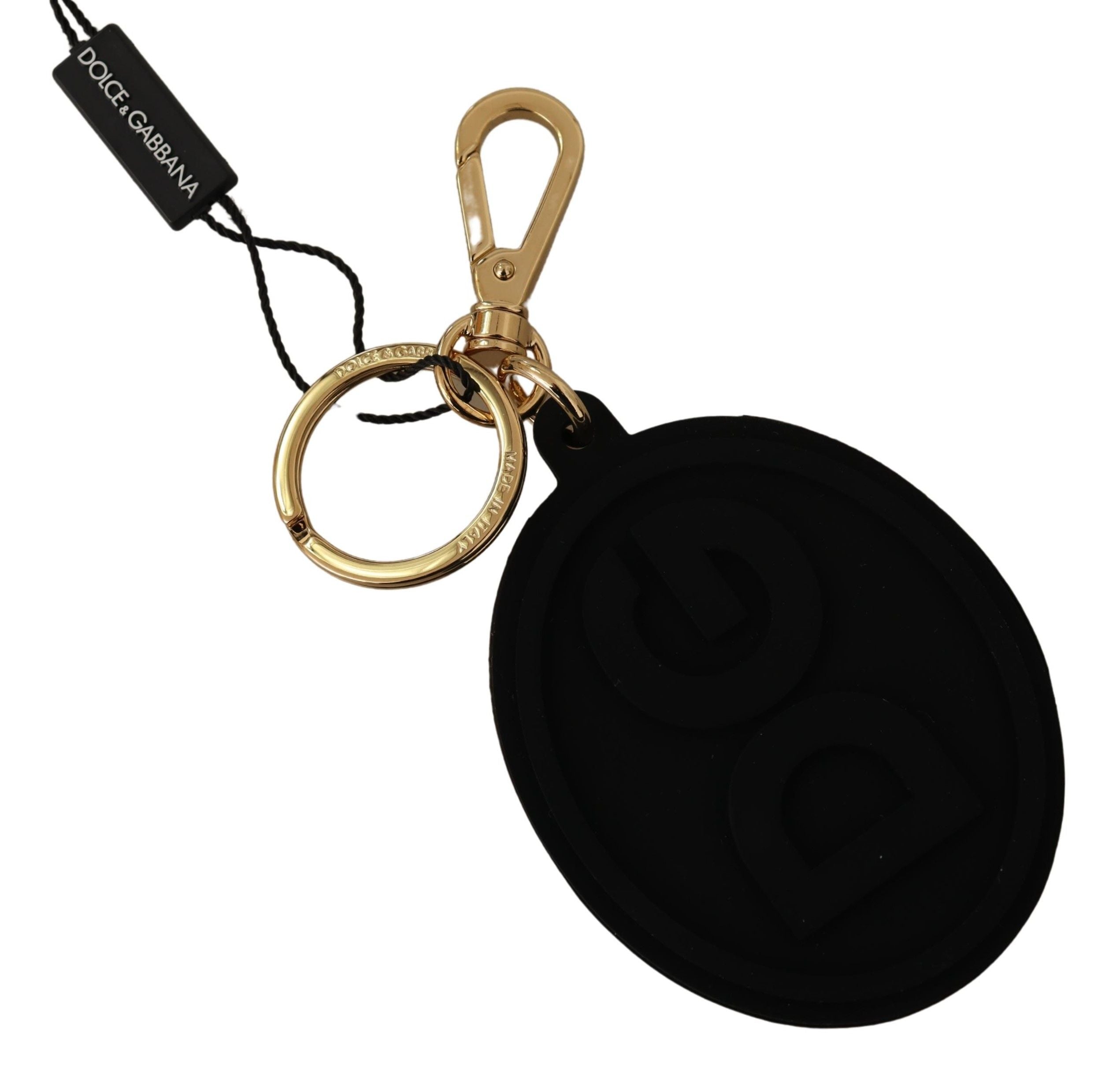 Dolce &amp; Gabbana Breloc Elegant Negru și Auriu