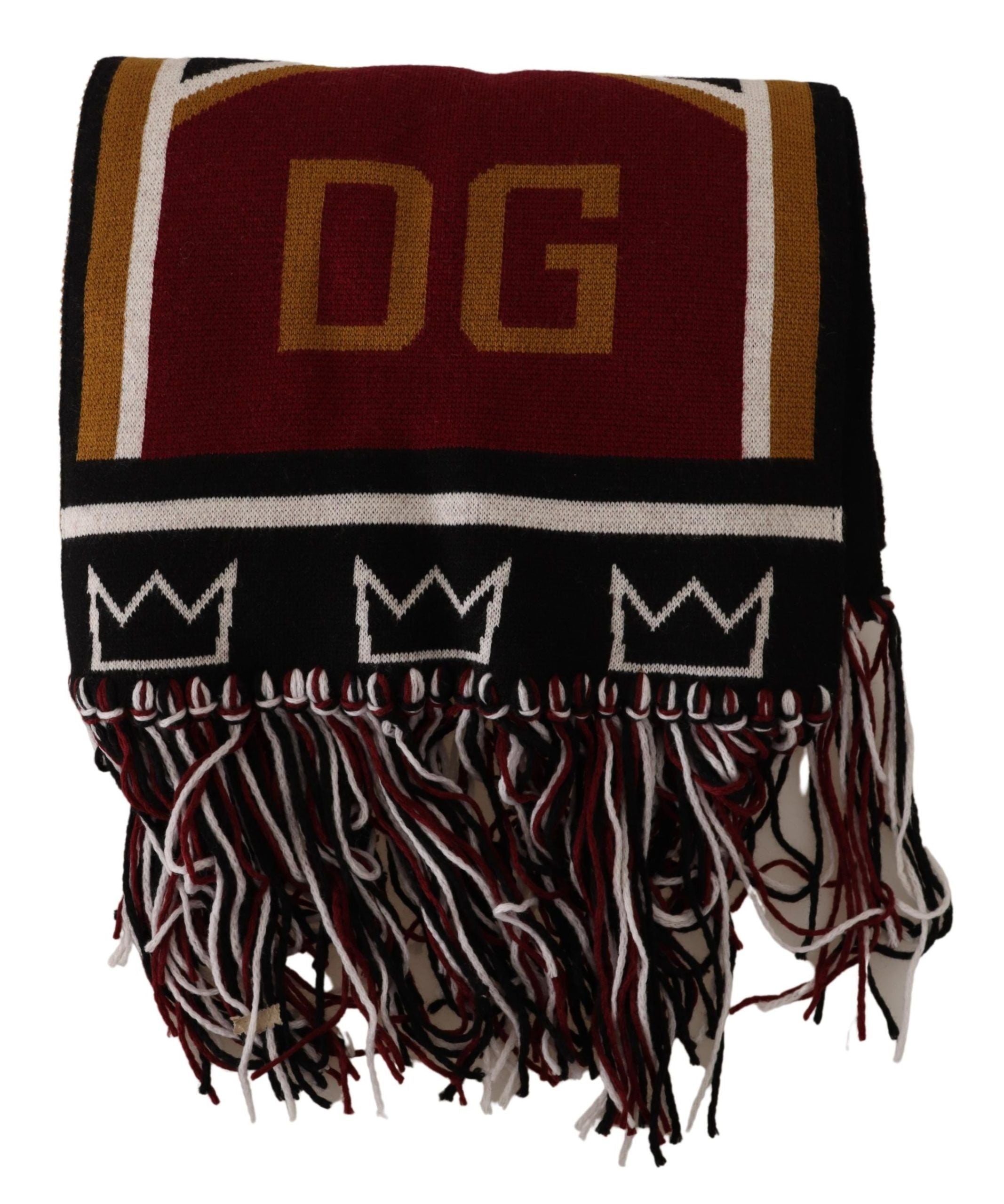 Dolce &amp; Gabbana Eleganter DG King Schal aus Wolle und Kaschmir