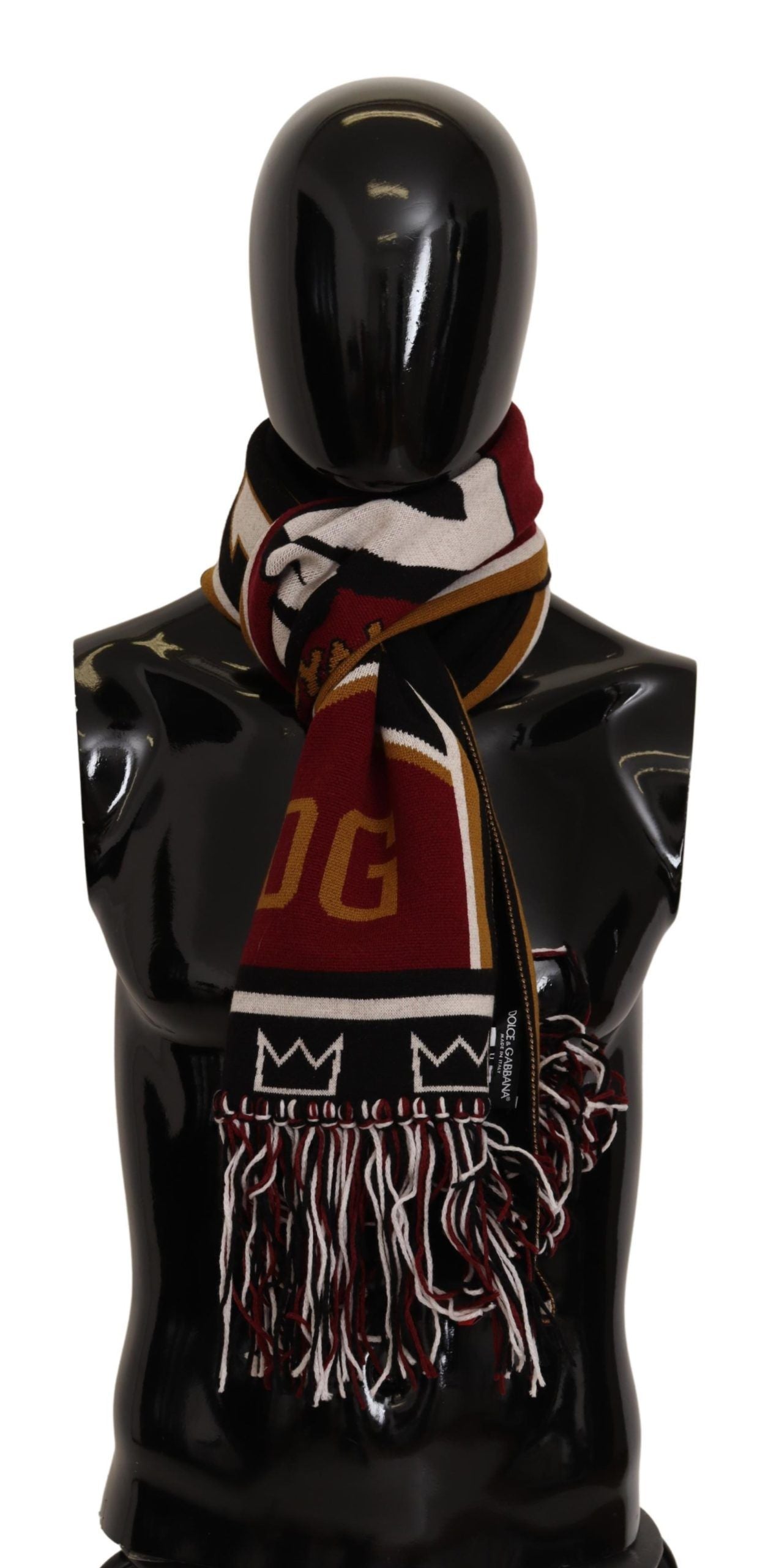 Dolce &amp; Gabbana Eleganter DG King Schal aus Wolle und Kaschmir