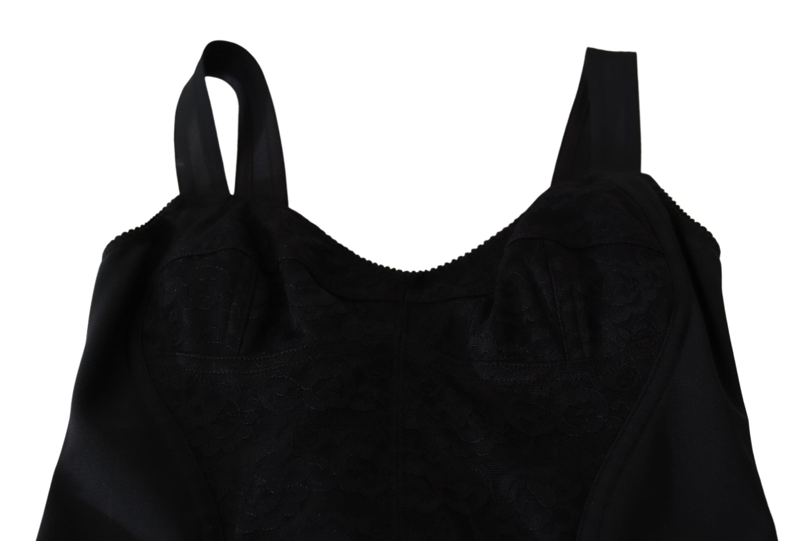 Dolce &amp; Gabbana - Rochie elegantă cu corset din dantelă neagră