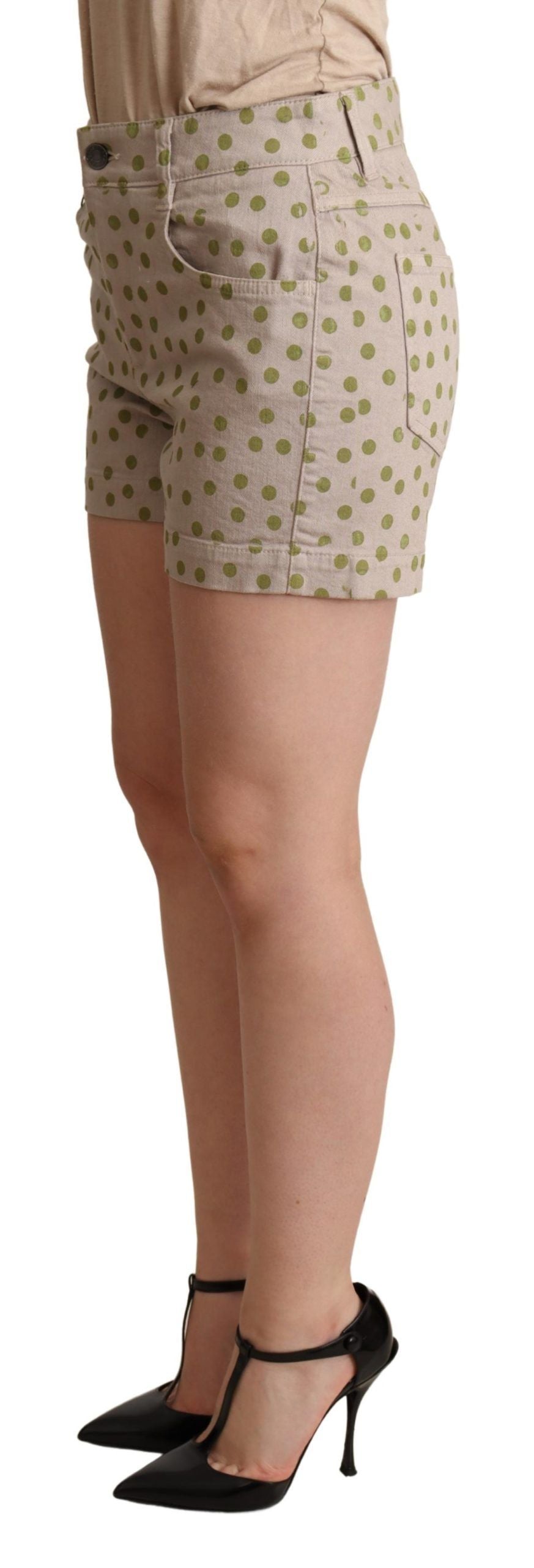Pantaloni scurți elastici din bumbac cu buline elegante Dolce &amp; Gabbana
